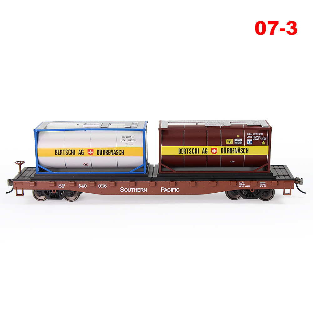 1pc HO Scale 20ft Oil Tank Container 1:87 20′ Shipping Tanktainer Model Trains