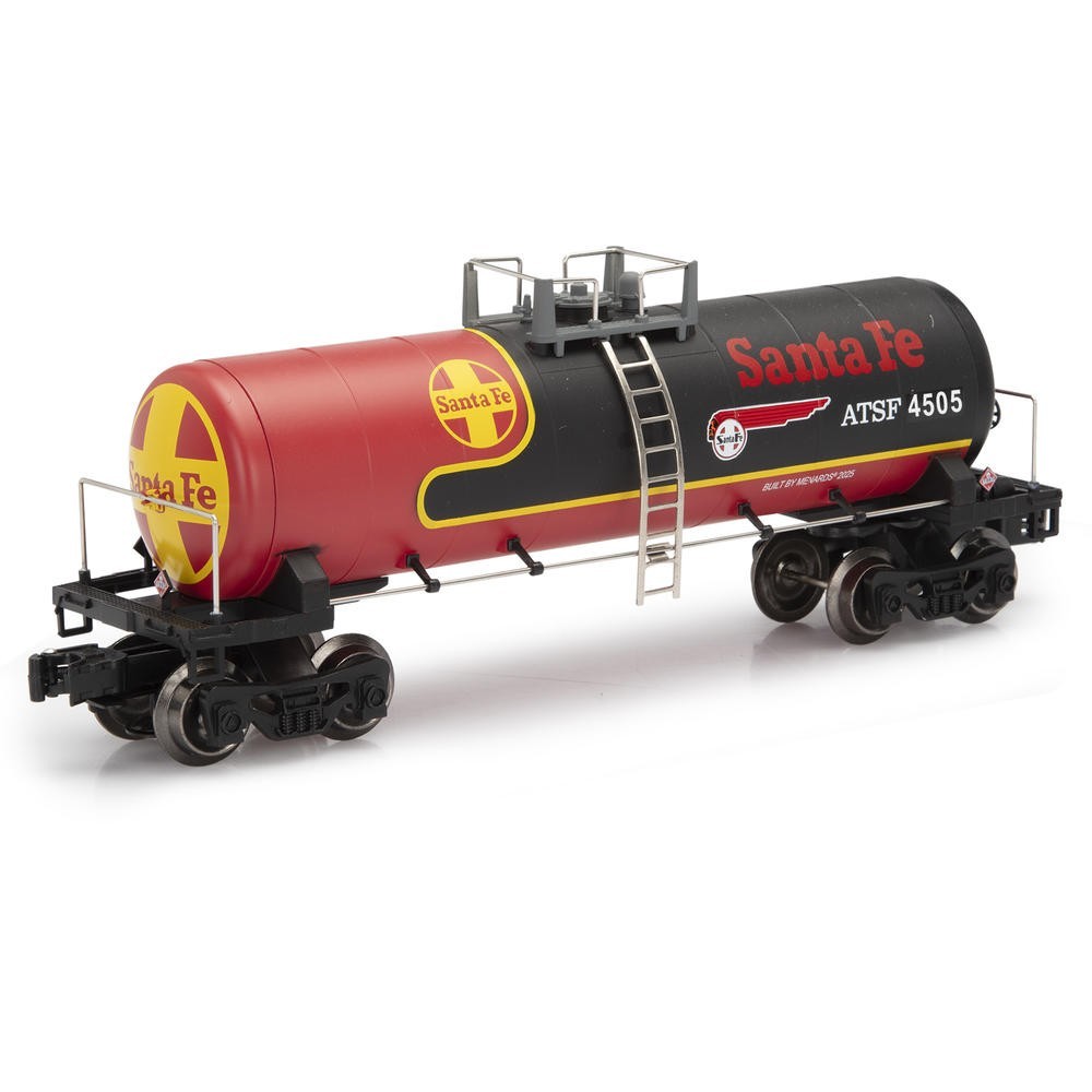 O Gauge Modern Tank Car – SANTA FE BLACKBONNET – New Item – Free Shipping