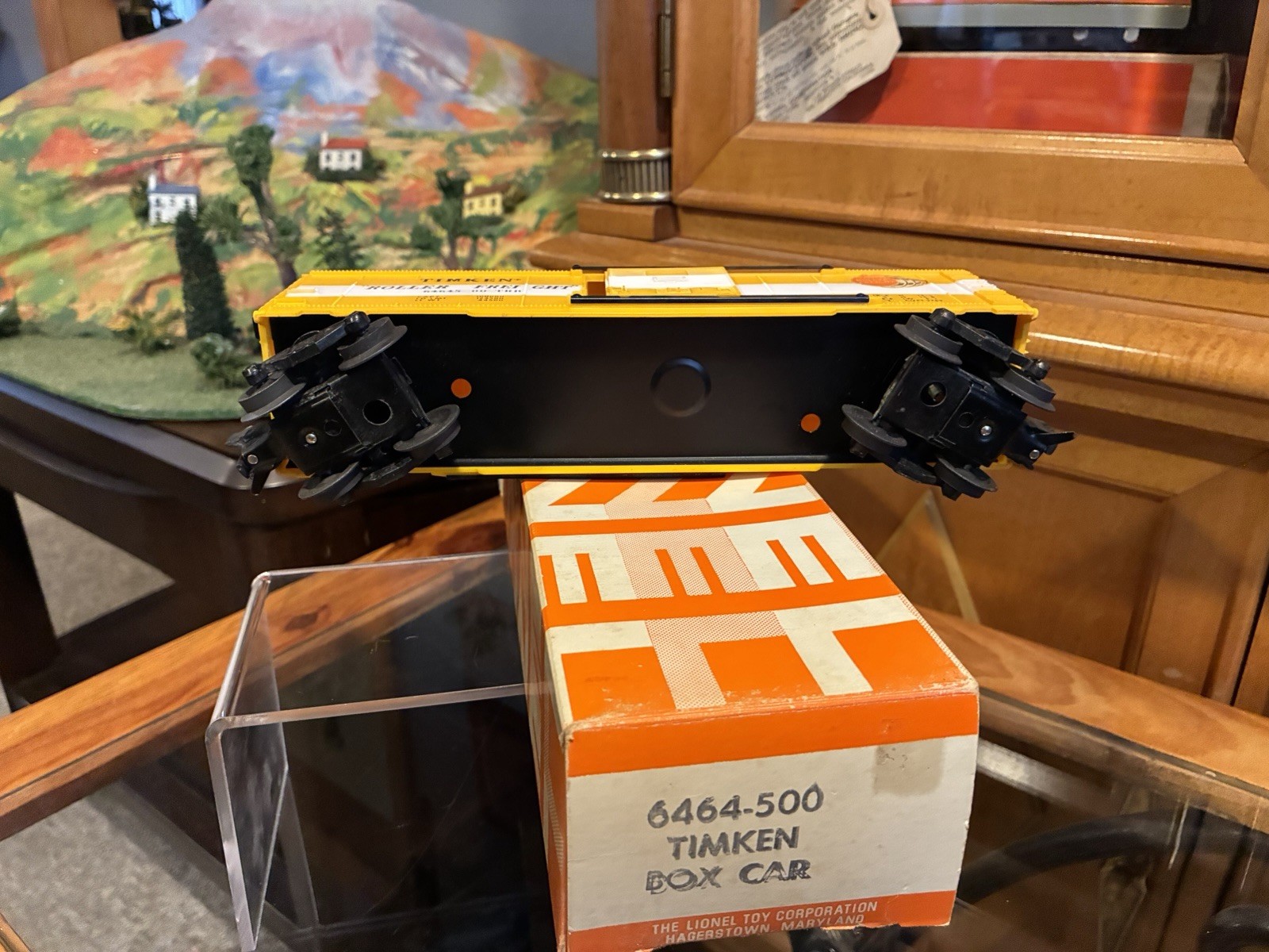 ~Mint Un-Run~Lionel Postwar 6464-500 Timken (Painted Yellow Mold) C9 Boxed!