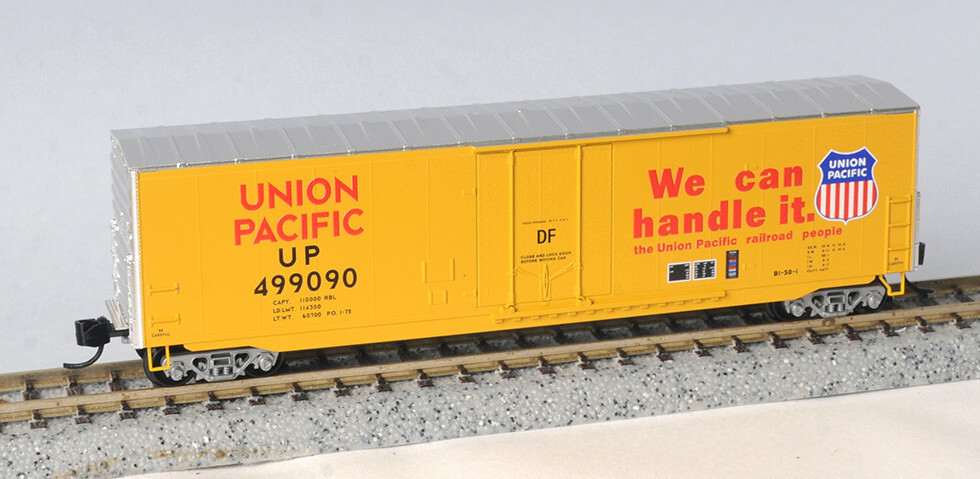 N Scale Union Pacific 50′ Standard Box Car Plug Door Micro-Trains MTL 181 00 141