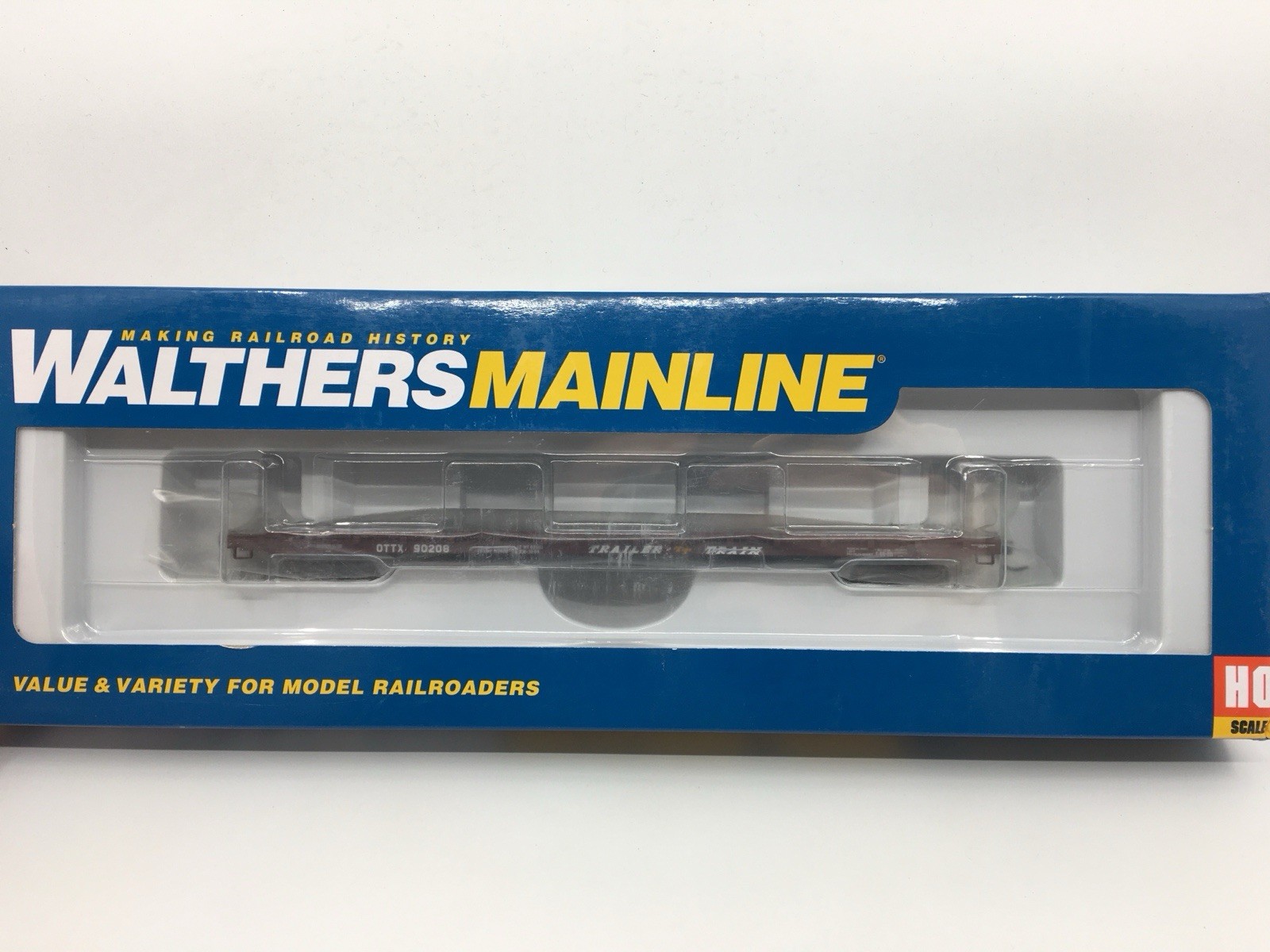 HO Walthers 910-5330 Trailer Train TTX 60’ Pullman Standard Flat Car OTTX #90208