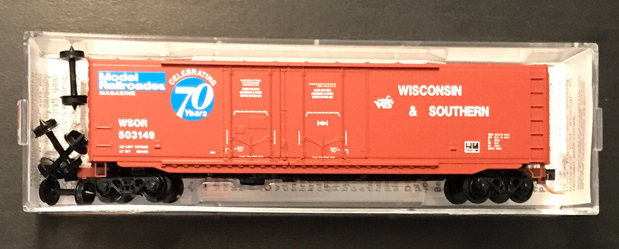 Micro-Trains N scale Model Railroader 70 Years 50’ Boxcar, #75130, Rd #503149