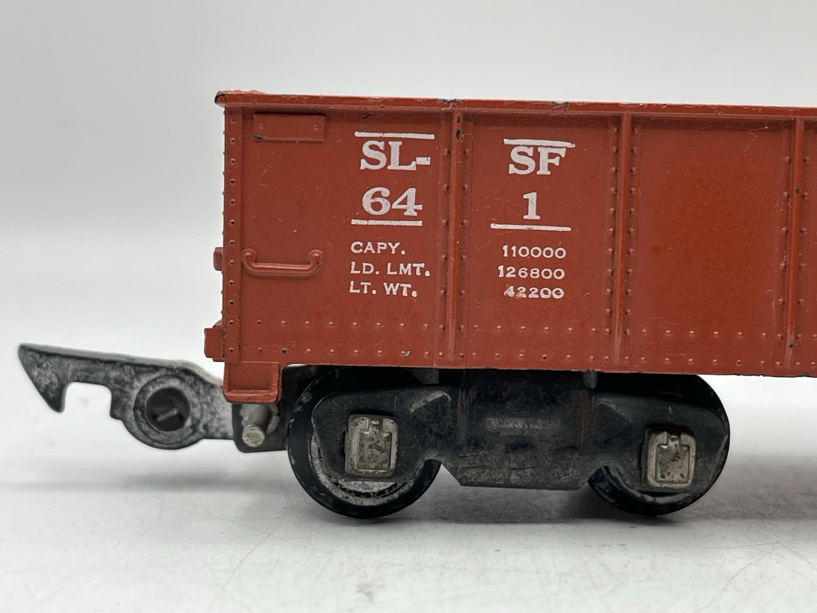 Gilbert American Flyer S Gauge Tuscan Painted 641 Frisco Gondola – 1953 Only