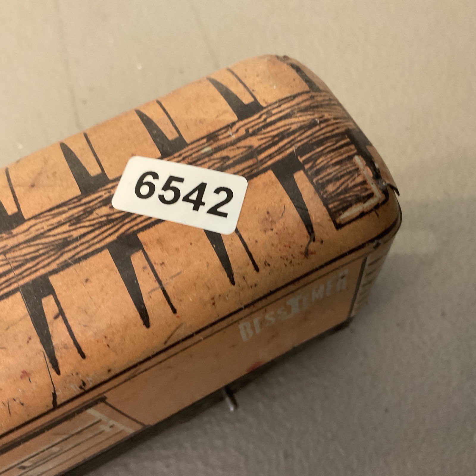 Marx 6″ 4 Wheel B&LE Bessemer 90171 Boxcar Orange Tab & Slot Couplers