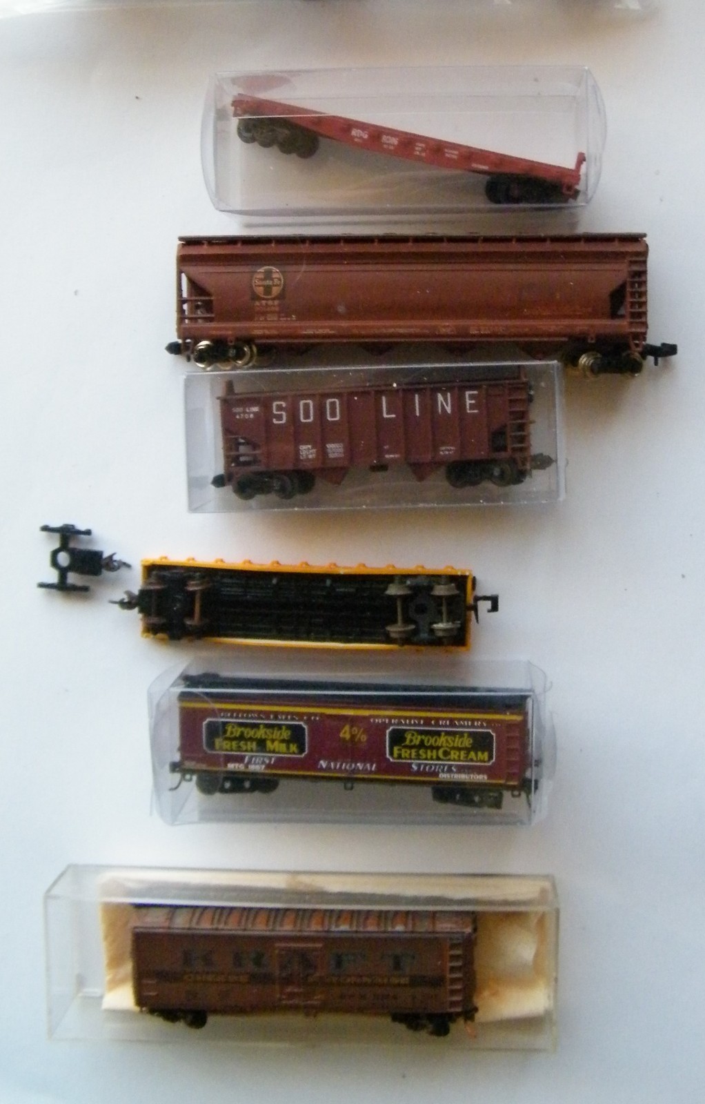 Lot of 6 N Scale Assorted Rolling Stock Various Makers