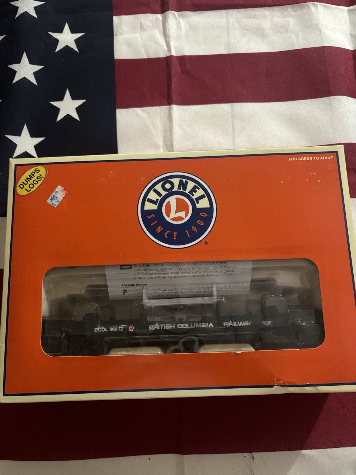 Lionel BRITISH COLUMBIA LOG DUMP CAR