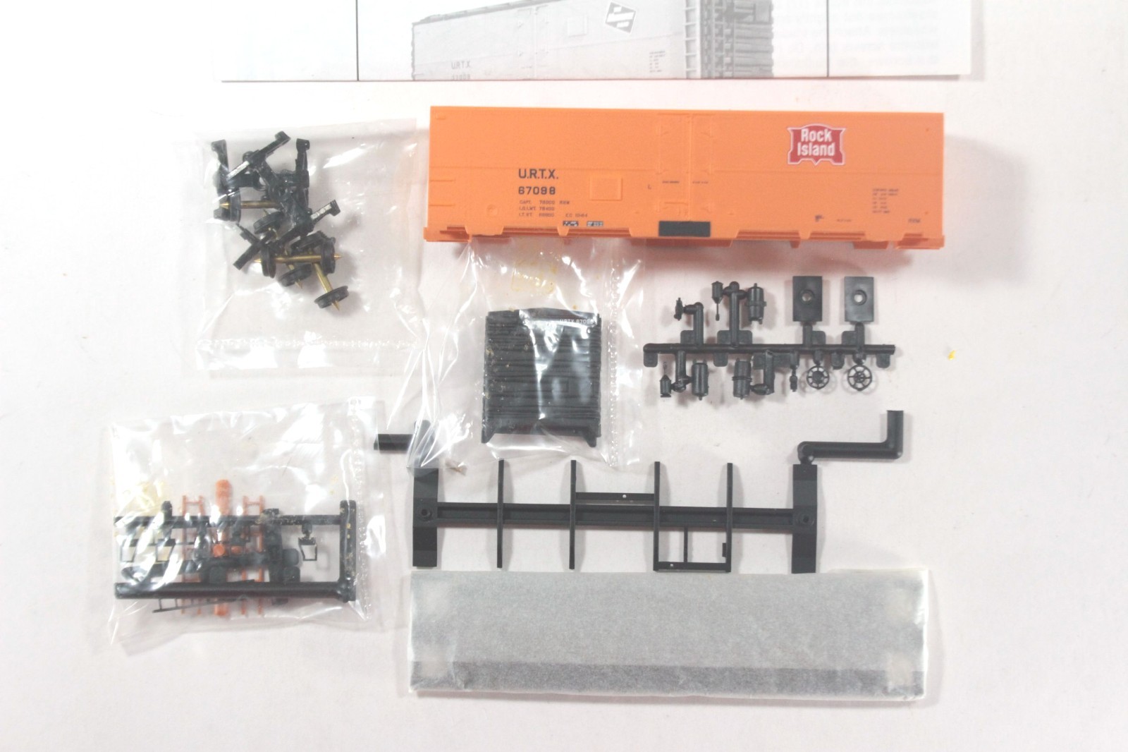 HO Walthers Rock Island 40ft Steel Ice Refirgerator Car Hinge Door #87098