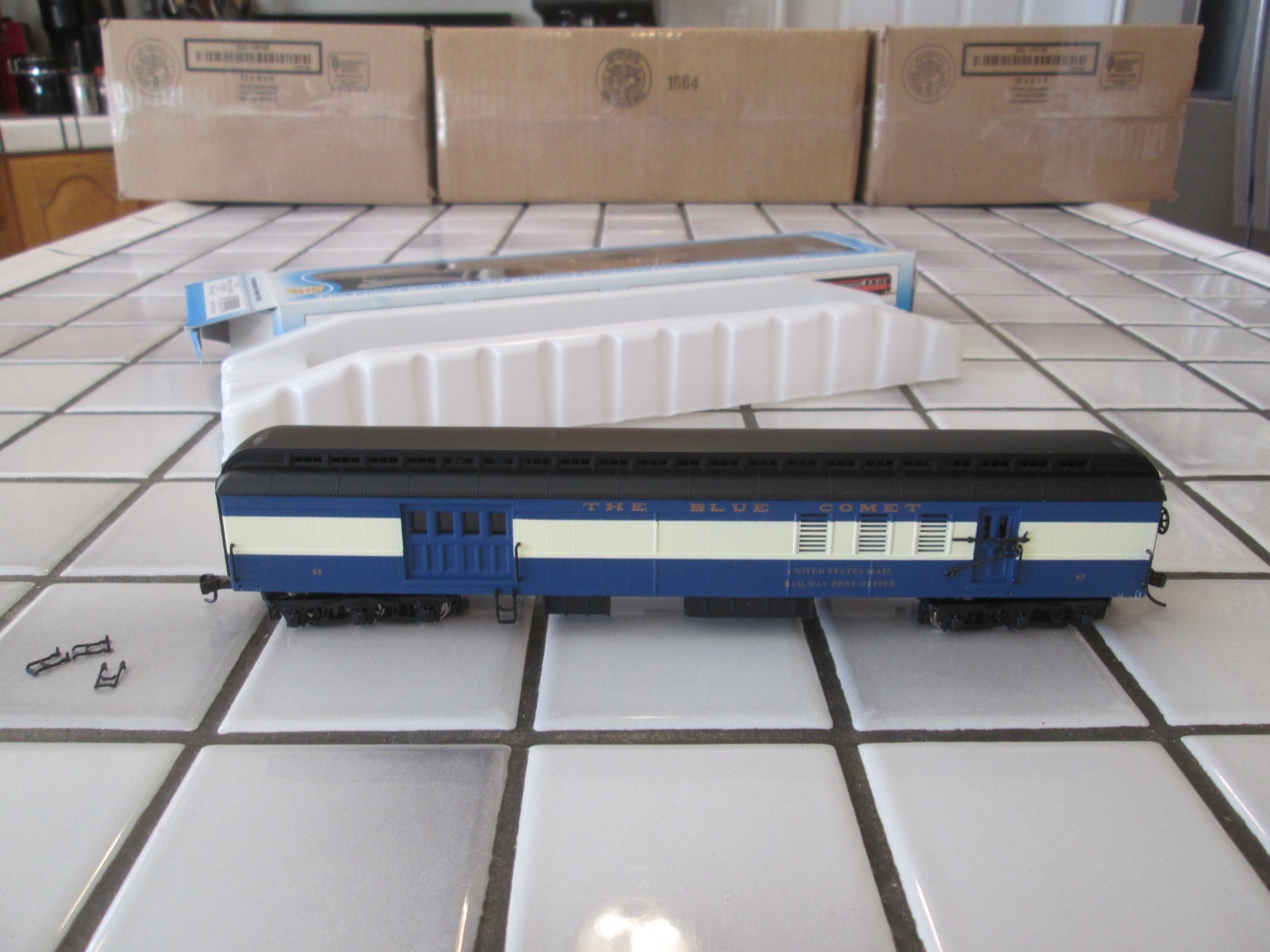 IHC CENTRAL OF NEW JERSEY BLUE COMET PASSENGER BPO CAR HO SCALE