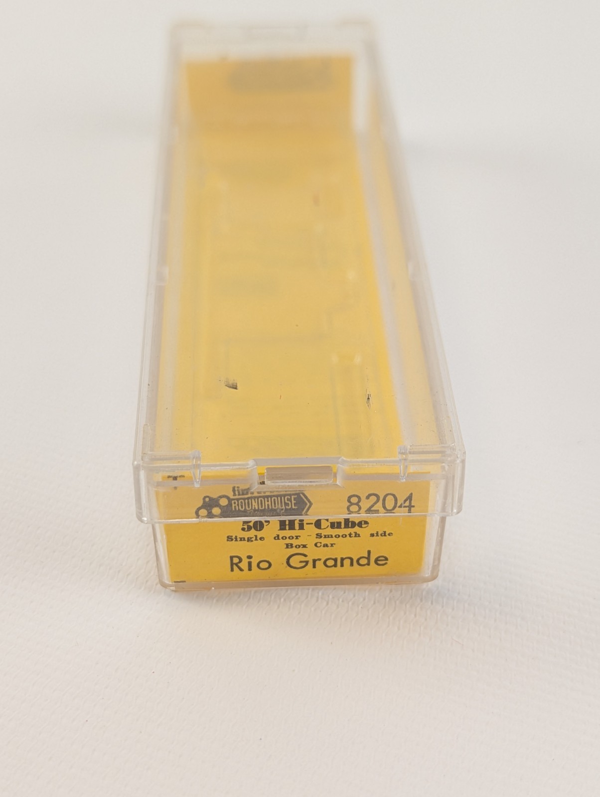 N Scale Roundhouse 8204 Rio Grande 50′ Single Door Boxcar 61342 Orange Black