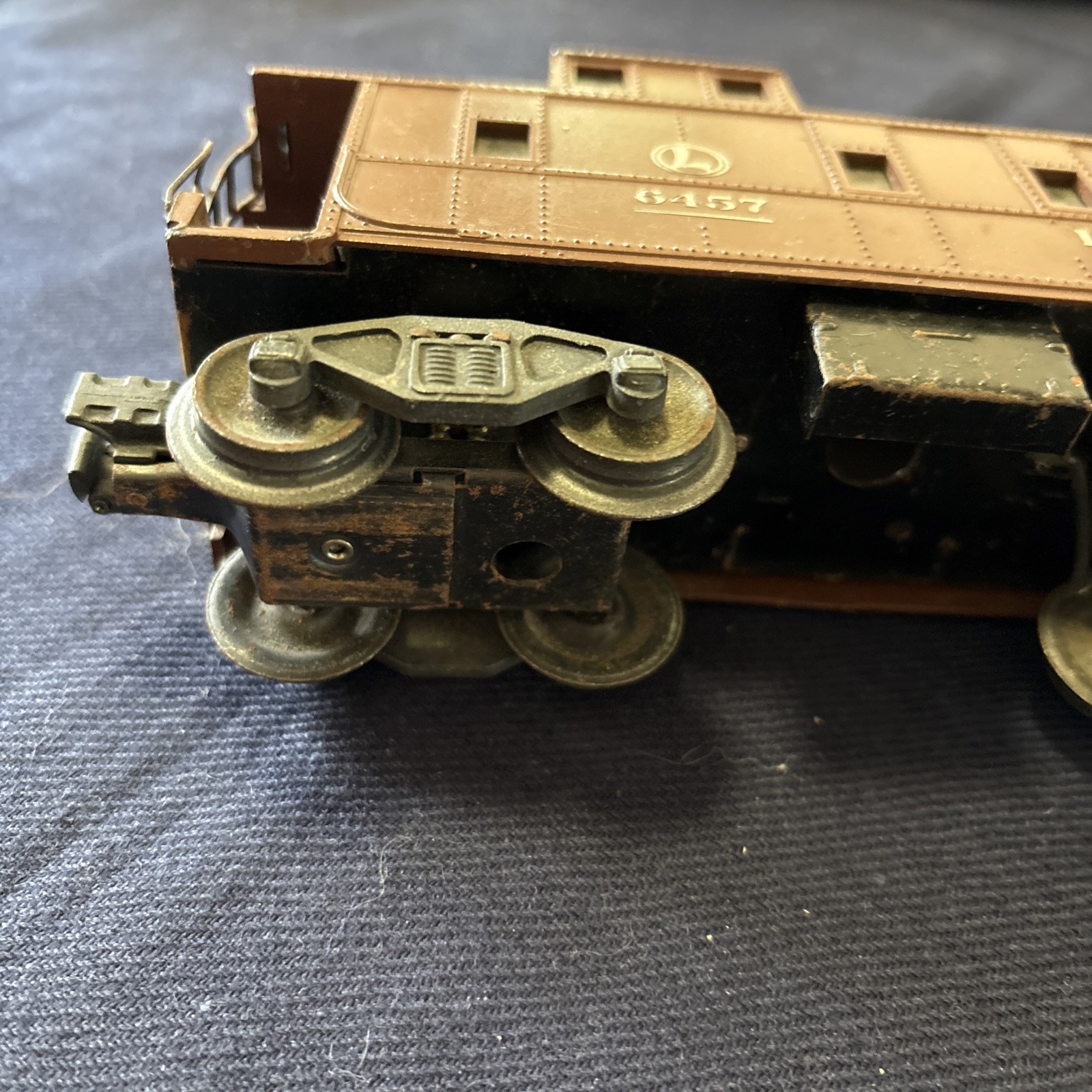 Lionel 6457 Tuscan Caboose Illuminated O Scale Postwar 1947 Train