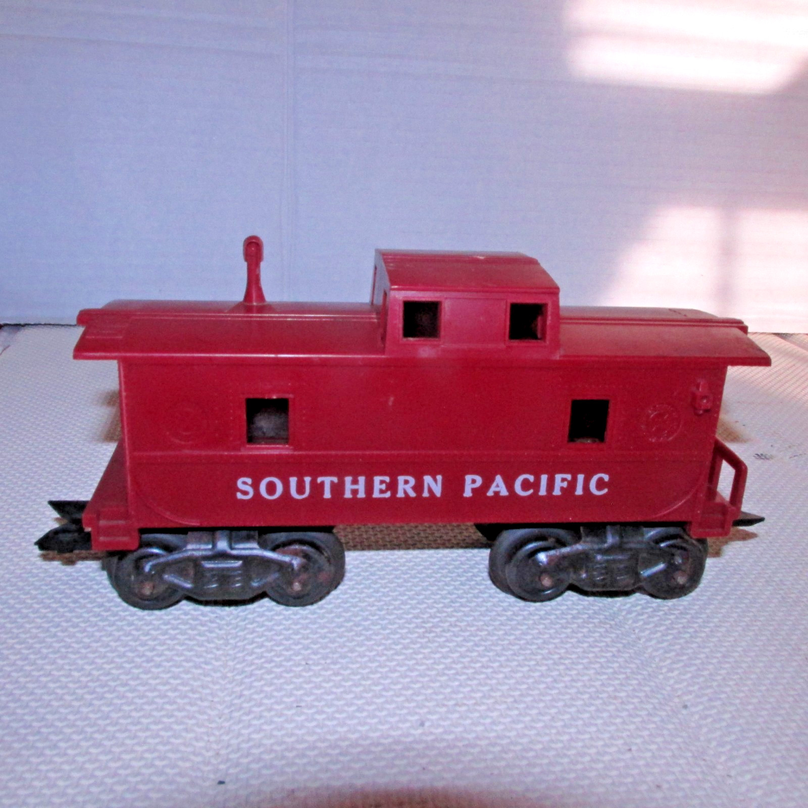 O Marx Southern Pacific Tuscan Brown Plastic Caboose 8 wheel VG USA Pre-Owned