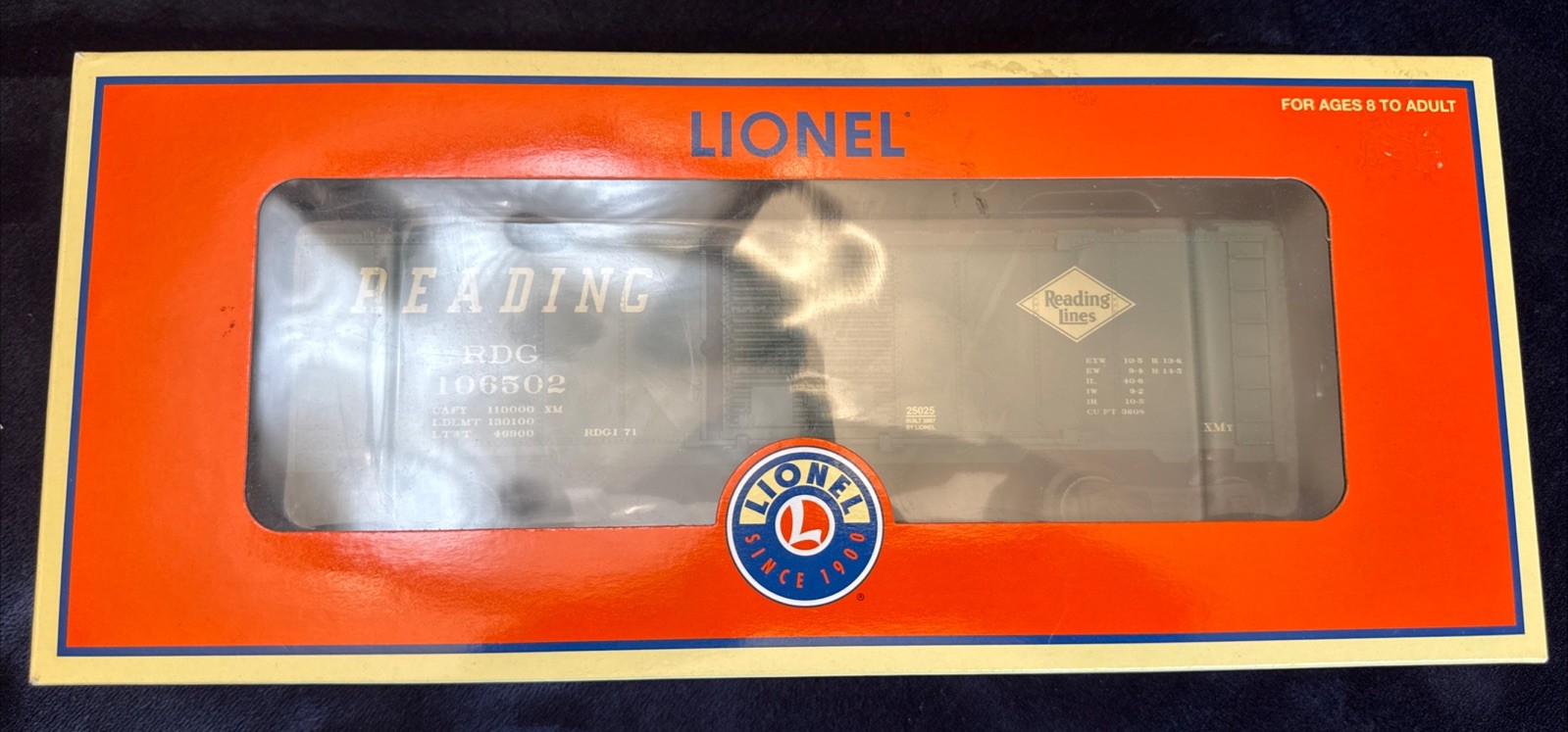 Lionel 6-25025 O Gauge Reading Boxcar Green