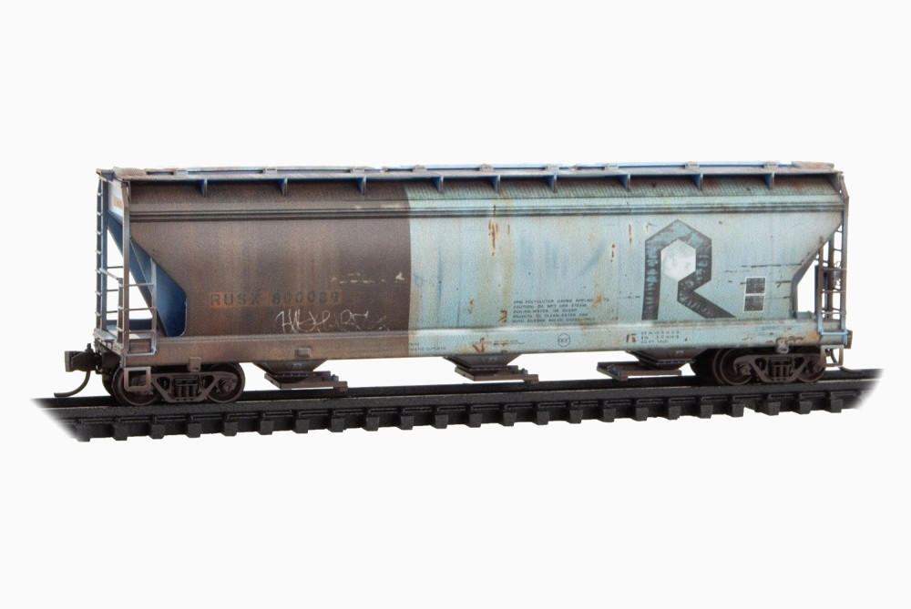 First Union Rail Leasing ex-Rock Island 3-Bay Covered Hopper MTL #094 44 950 N