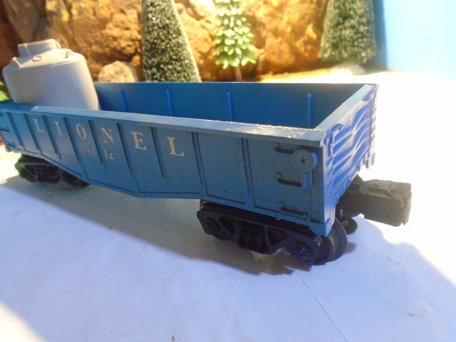 LIONEL VINTAGE O 7 027 GAUGE BLUE PLASTIC GONDOLA No 6112. EXCELLENT 5-246-7