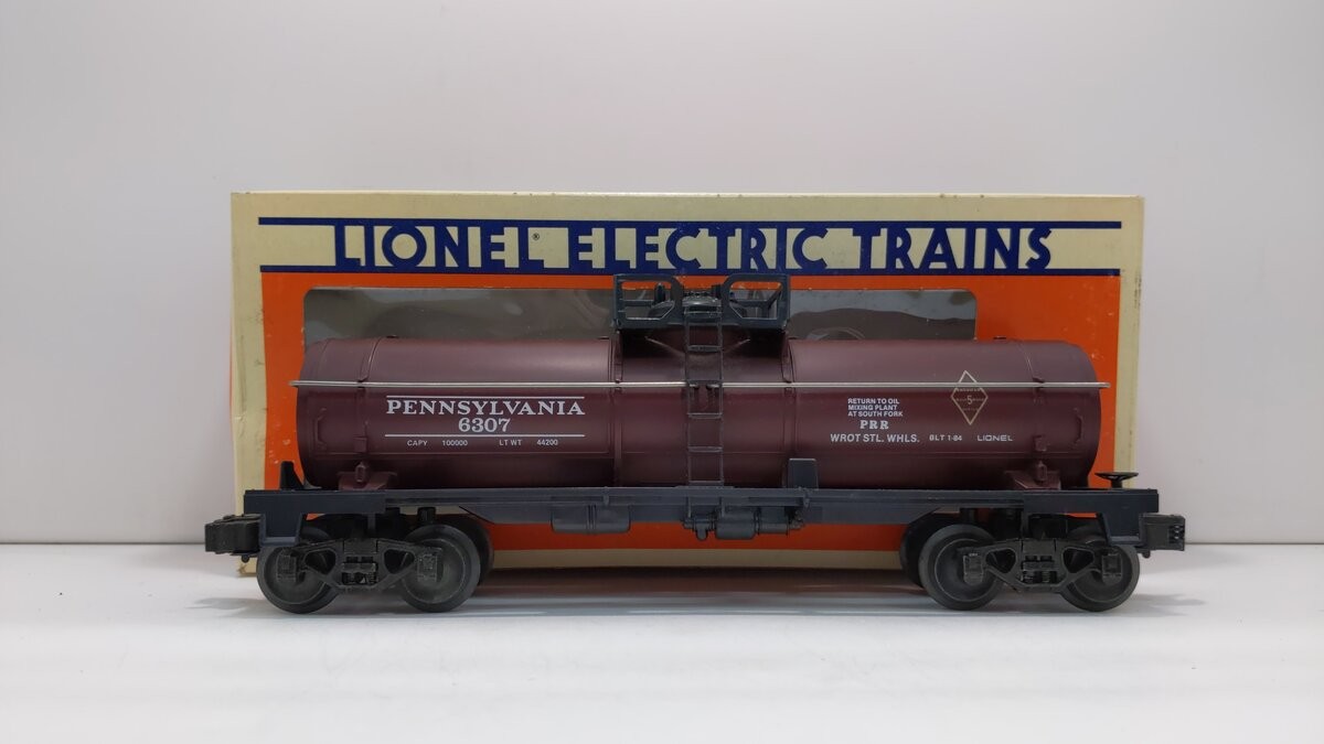 Lionel 6-6307 O Gauge Pennsylvania Single Dome Tank Car LN/Box