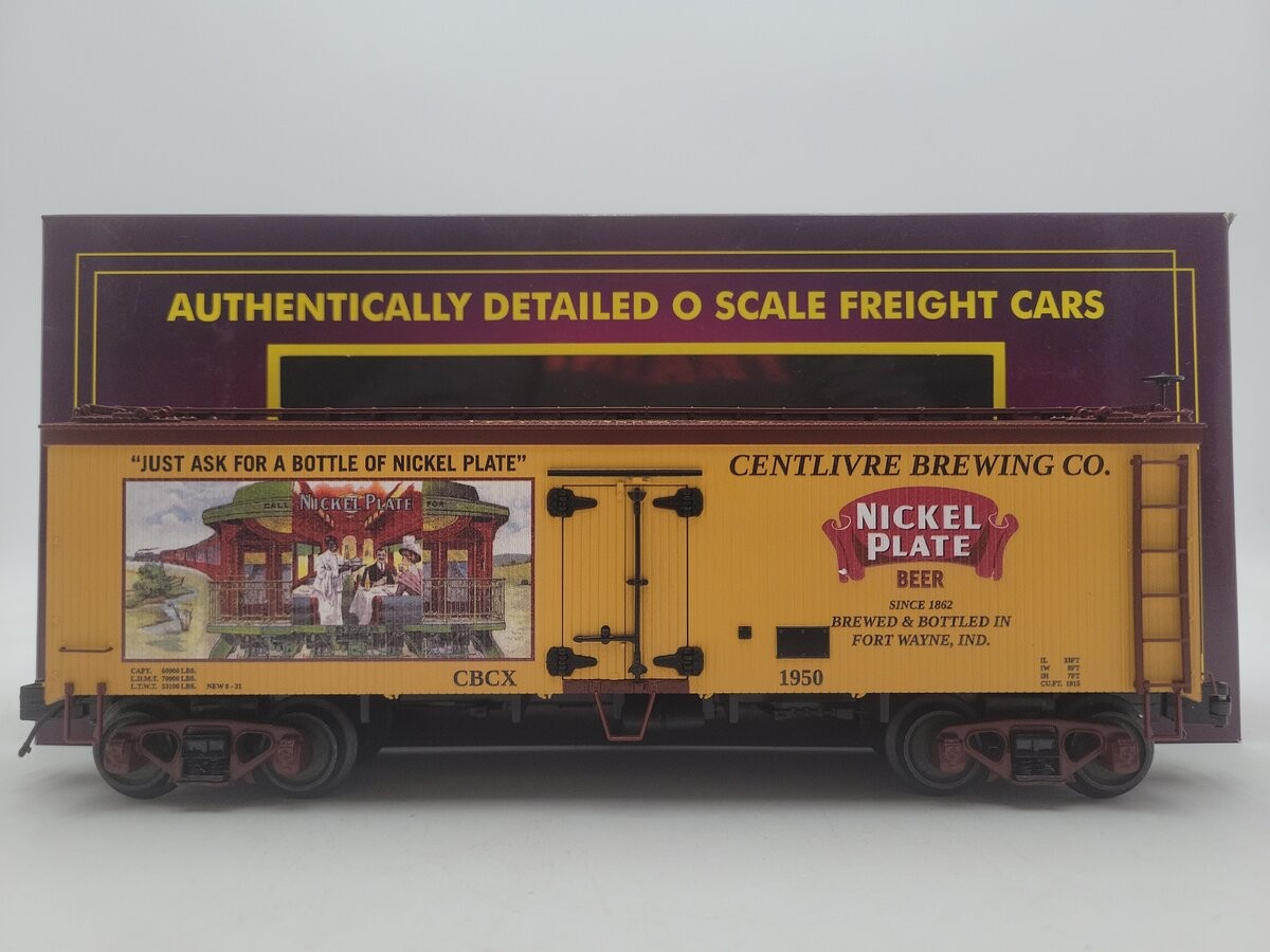 MTH 20-94737 O Gauge Centlivre Brewing Company Reefer Car #1950 EX/Box
