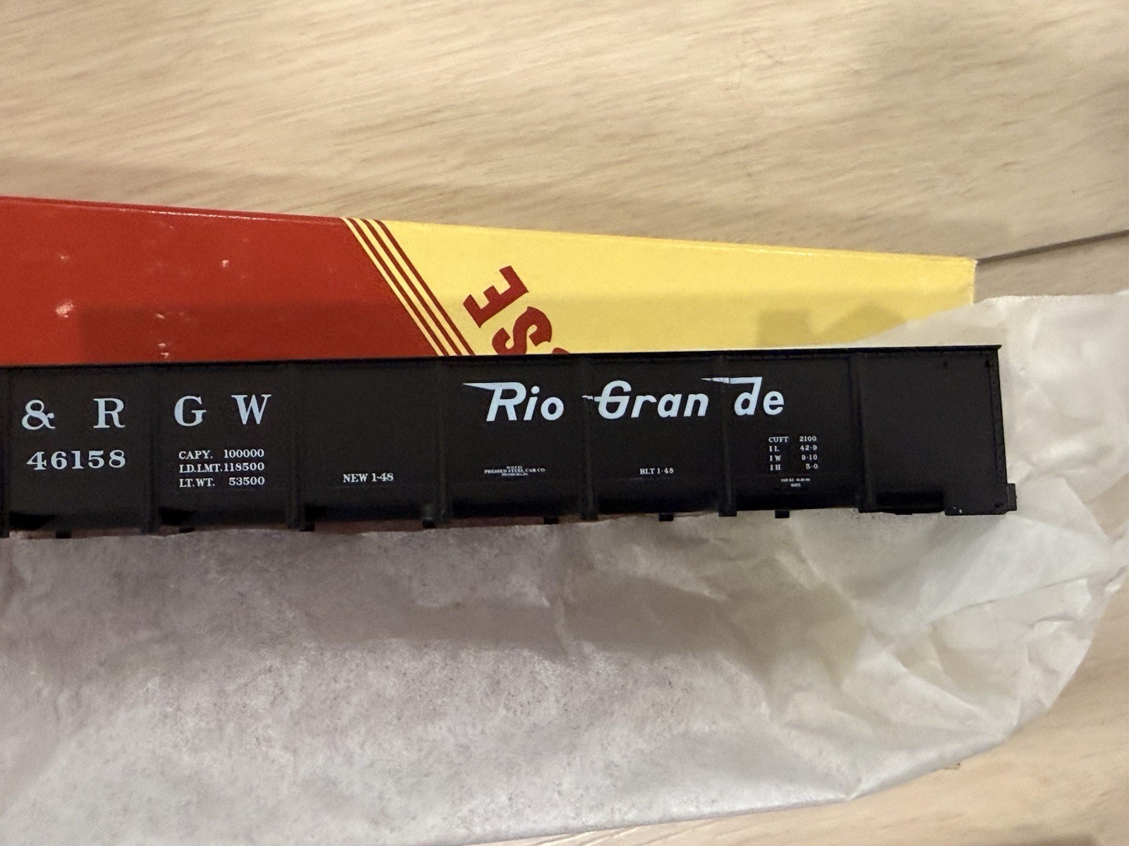 10 LOT Red Caboose HO RC-5007 DRGW Rio Grande Steel Side DropBottom Gondola Kits