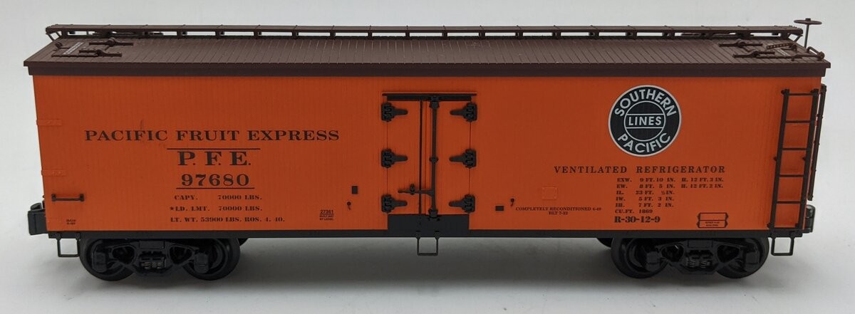 Lionel 6-27361 O Gauge Pacific Fruit Woodsided Reefer #97680