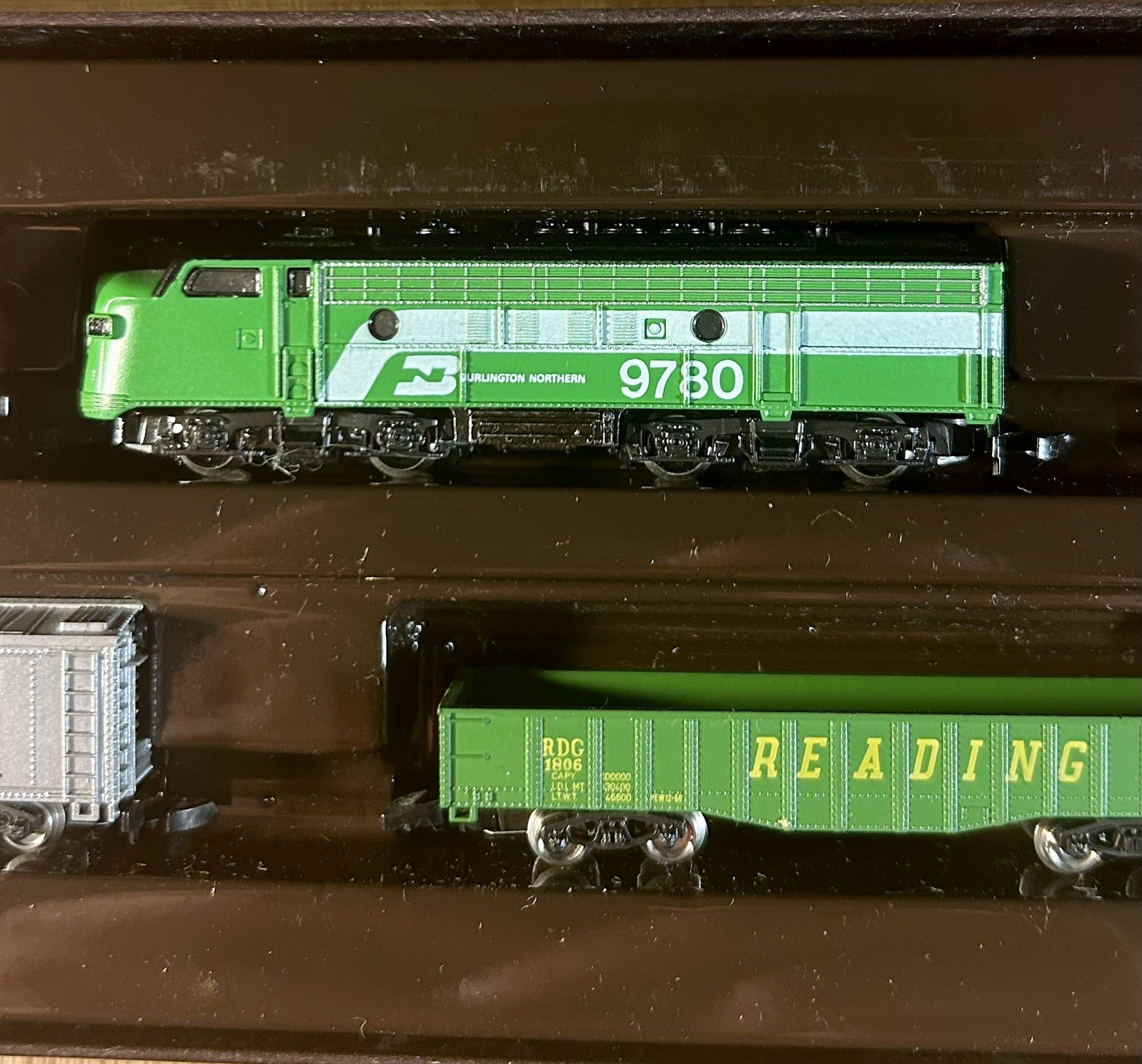 Marklin 8003A Z Scale Burlington Northern Train Set Tested