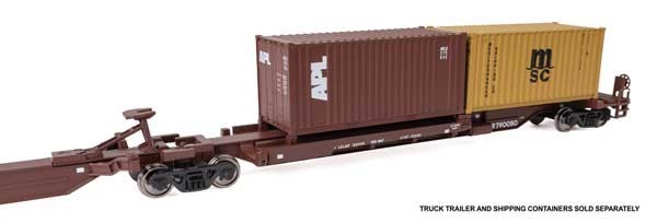 Walthers HO 5265 Conrail CR #790050 263′ 5-Unit All-Purpose 48′ Spine Car Set