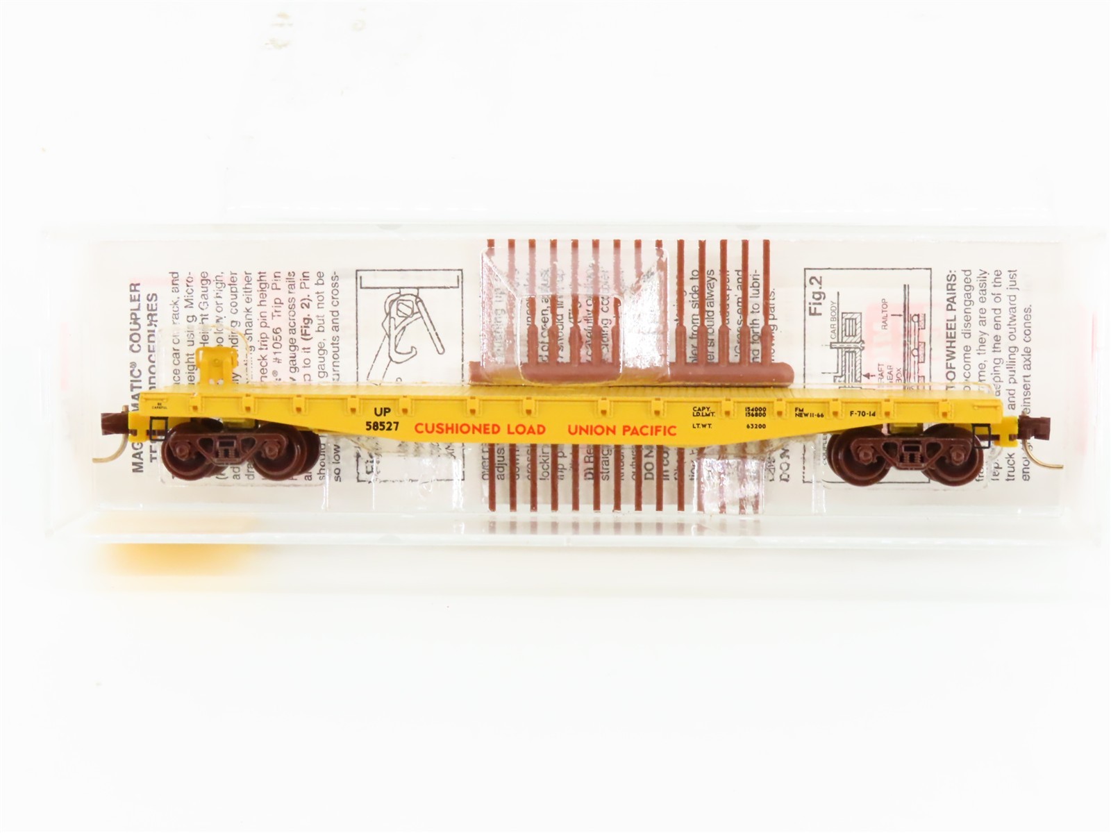 N Scale Micro-Trains MTL 45070 UP Union Pacific Railroad 50′ Flat Car #58527