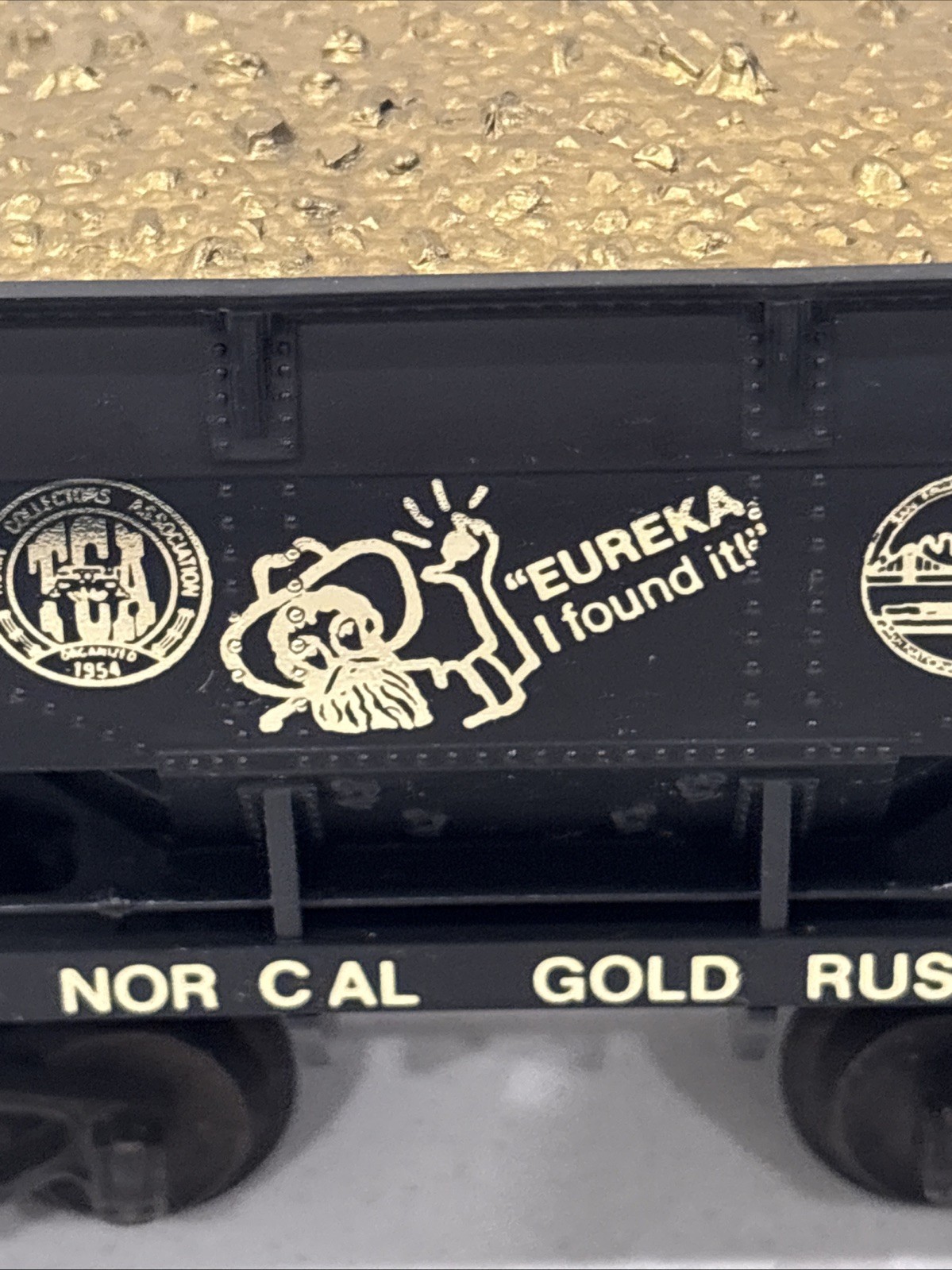 K-Line K-6705 O Gauge 1988 TCA NOR CAL GOLD RUSH Ore Car w/Ore Load/Original Box