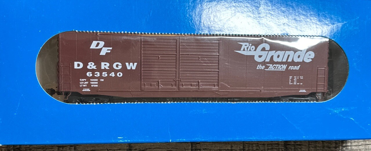 E&C Shops HO RTR 0301 50’ PS-1 Dbl Door Boxcar D&RGW #63540 NOS