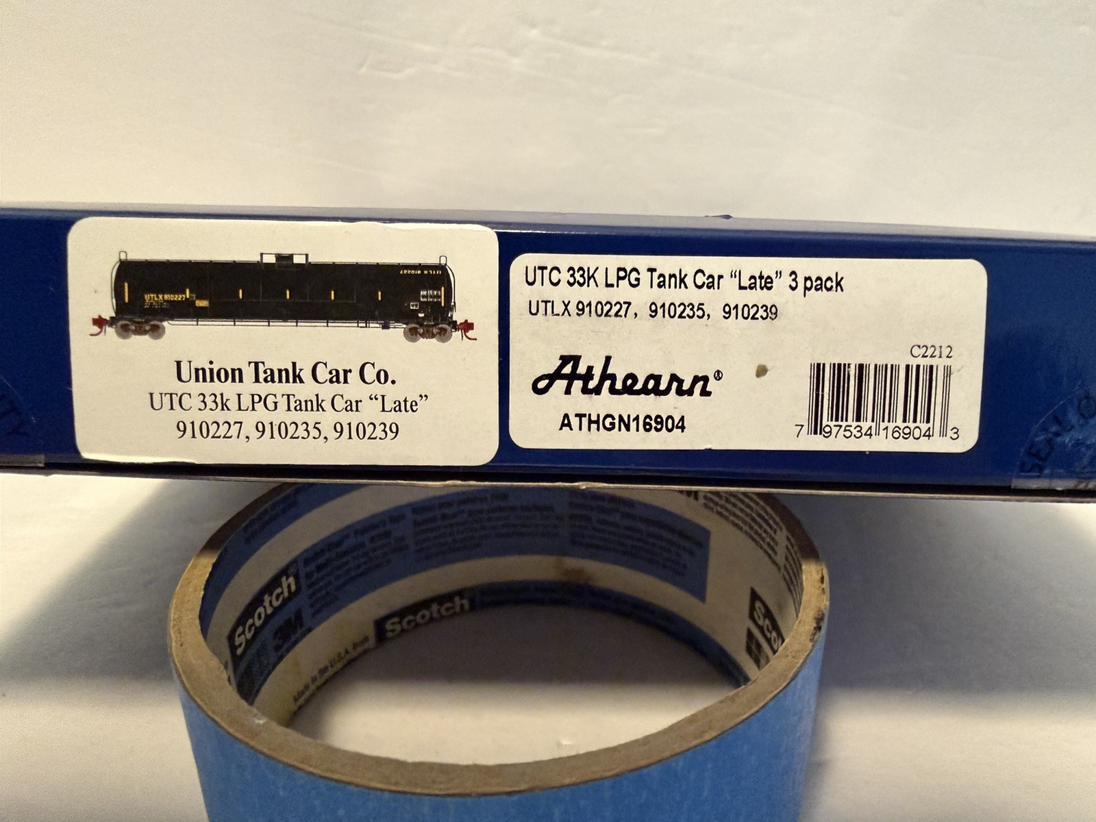N Scale Athearn Set Of 3 LPG Tank Cars