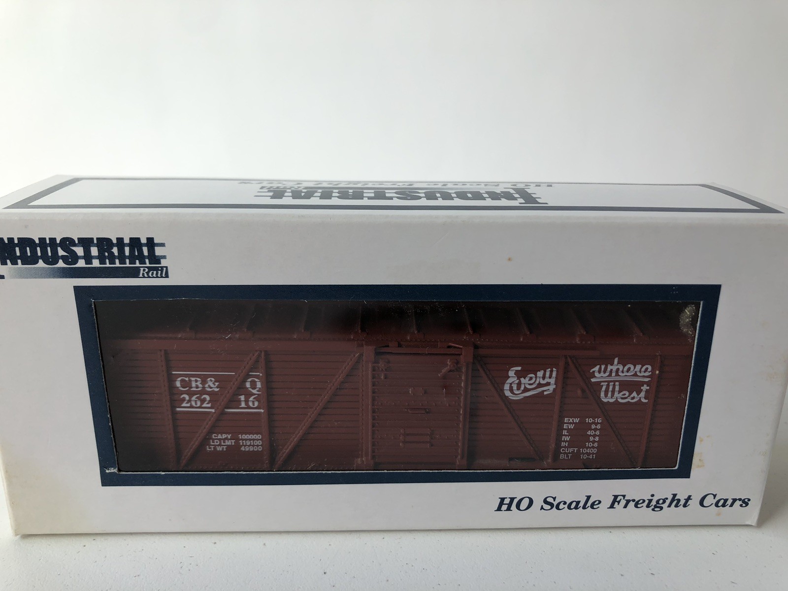 Industrial Rail Brown CB&Q #26216 Stock Cattle Car