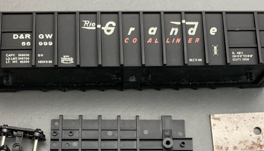 HO Roundhouse Kit 50’ Thrall Coal Liner Gondola Rio Grande #56999 NIB! HO8288