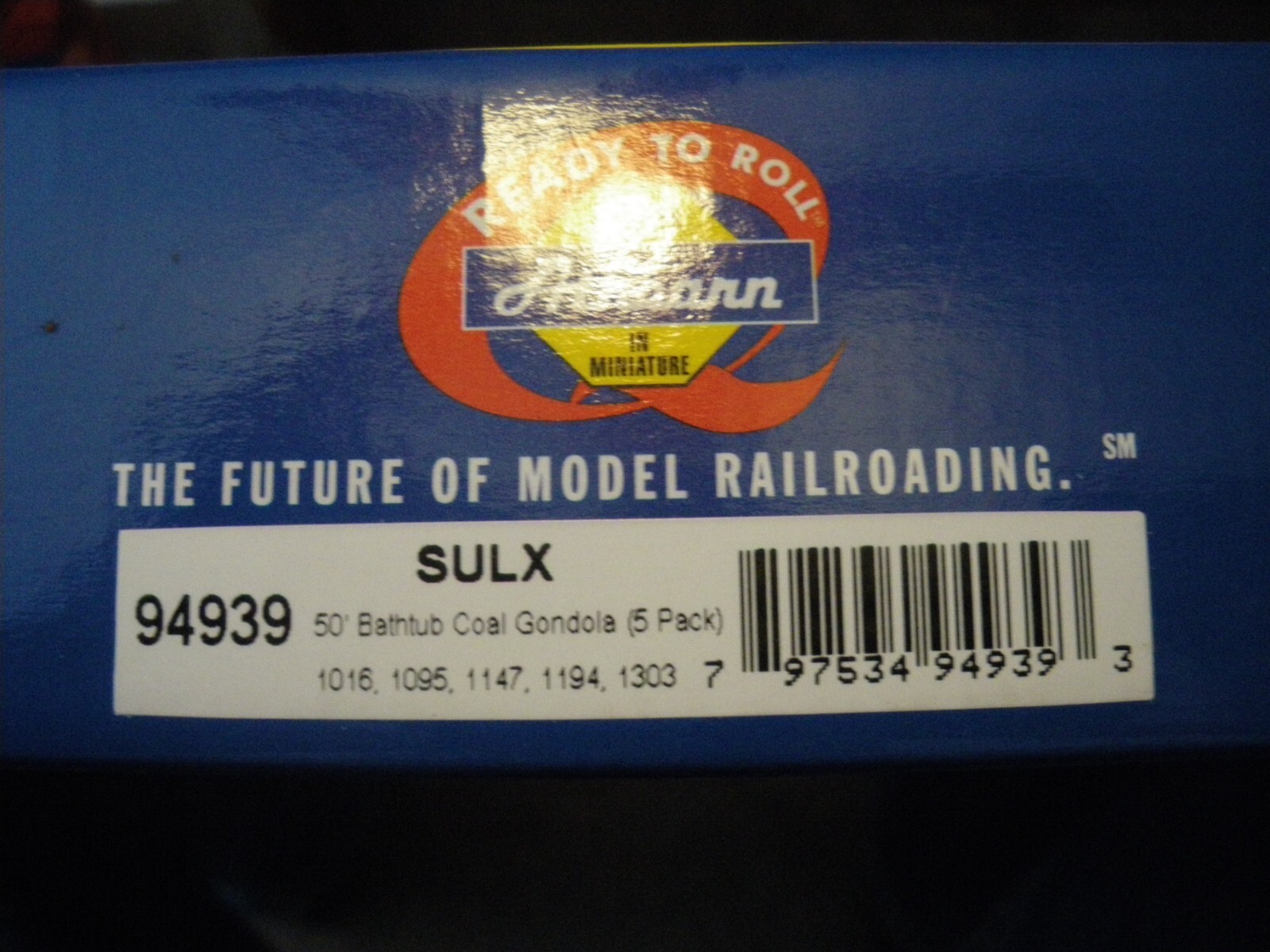 Athearn: 94939: Sultran: SULX: 50’ Bathtub Gondola with load: 5 pack