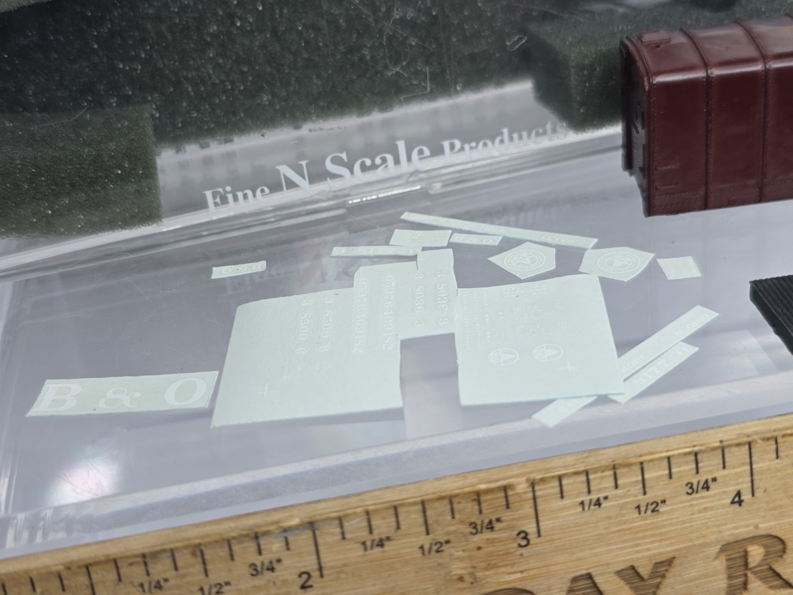 Started Fine N Scale Products FNR-2011 B&O Big Letter Wagontop Boxcar Resin Kit