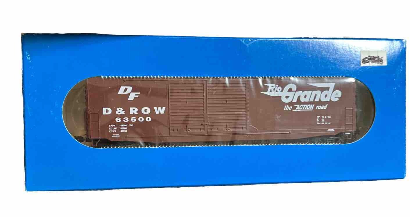 E&C Shops HO RTR 0301 50’ PS-1 Dbl Door Boxcar D&RGW #63500 NOS