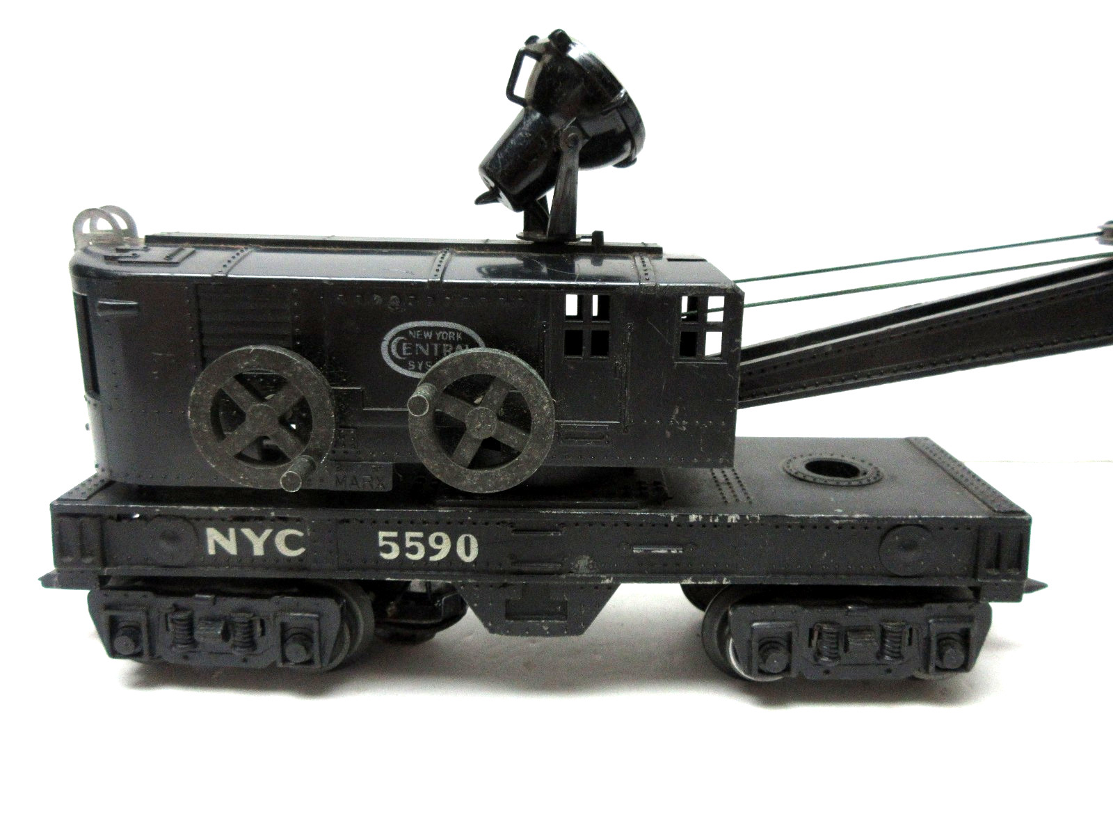 MARX 5590 NYC DELUXE CRANE W/ LIGHT – O GAUGE – REAL NICE !!