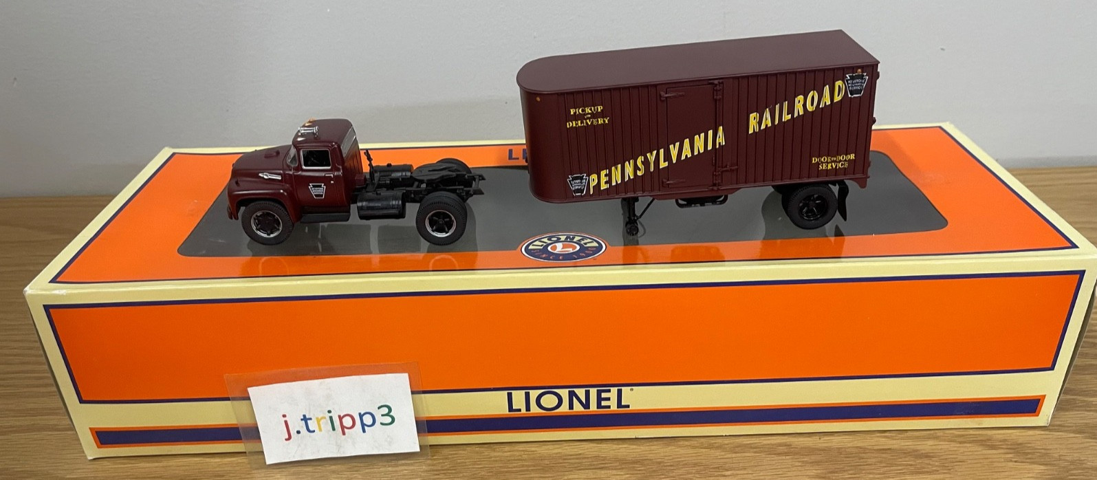 Lionel 6-37846 Pennsylvania Railroad Truck & Trailer Piggyback 1:48 O Scale PRR