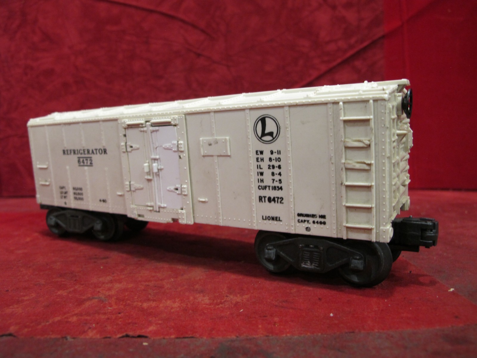 Lionel 6472 Vintage Operating Refrigeration Car -0/027..