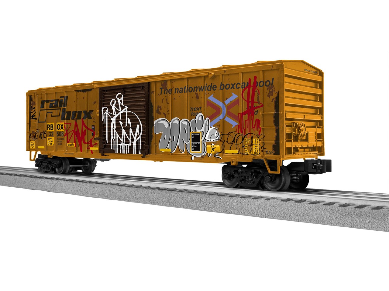 Lionel 2542301 O Railbox Weathered ACF 50′ Boxcar #32508