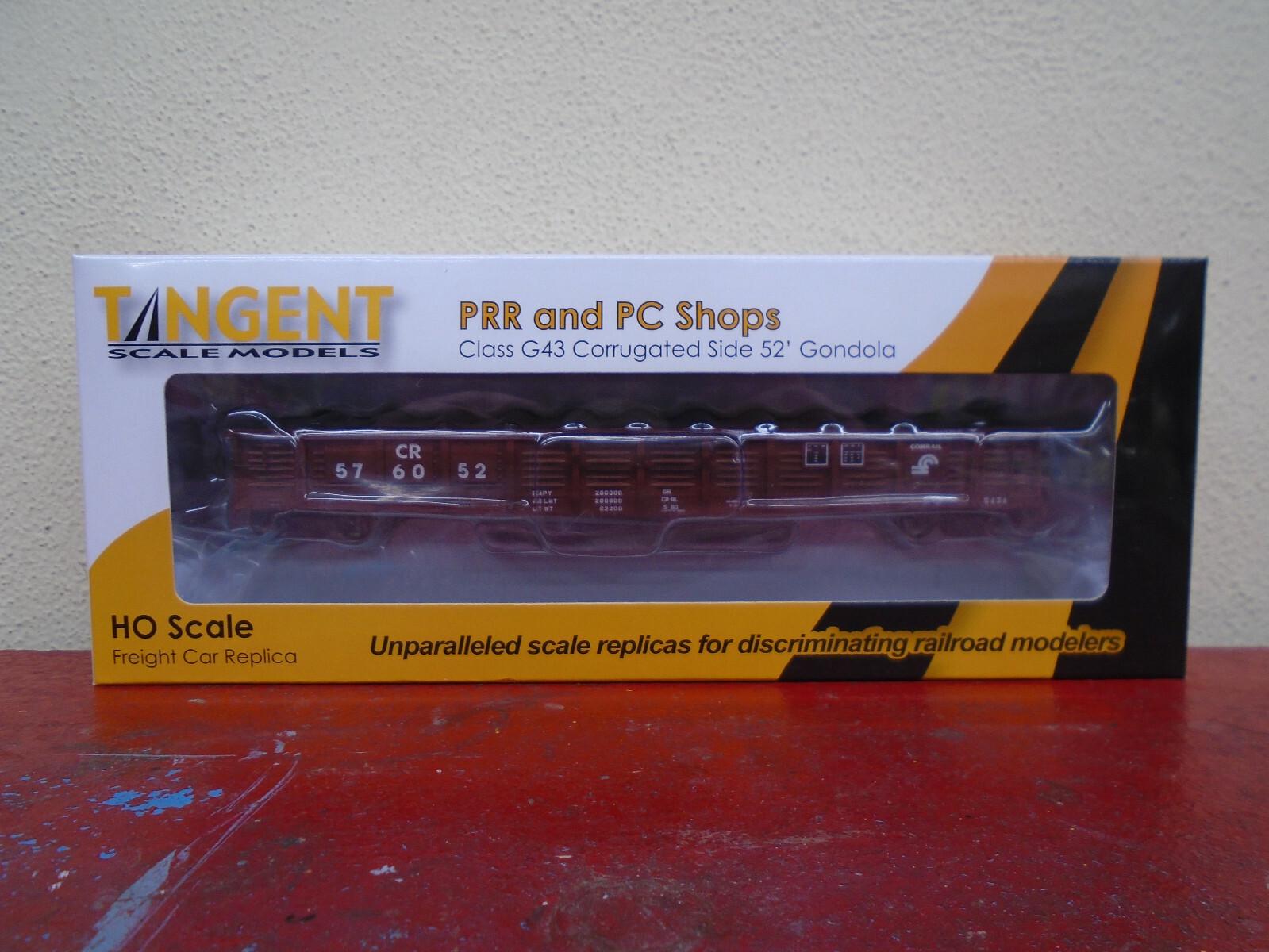 Tangent Conrail Class G43A 52′ Gondola 17014 PRR PC Shops CR HO Scale