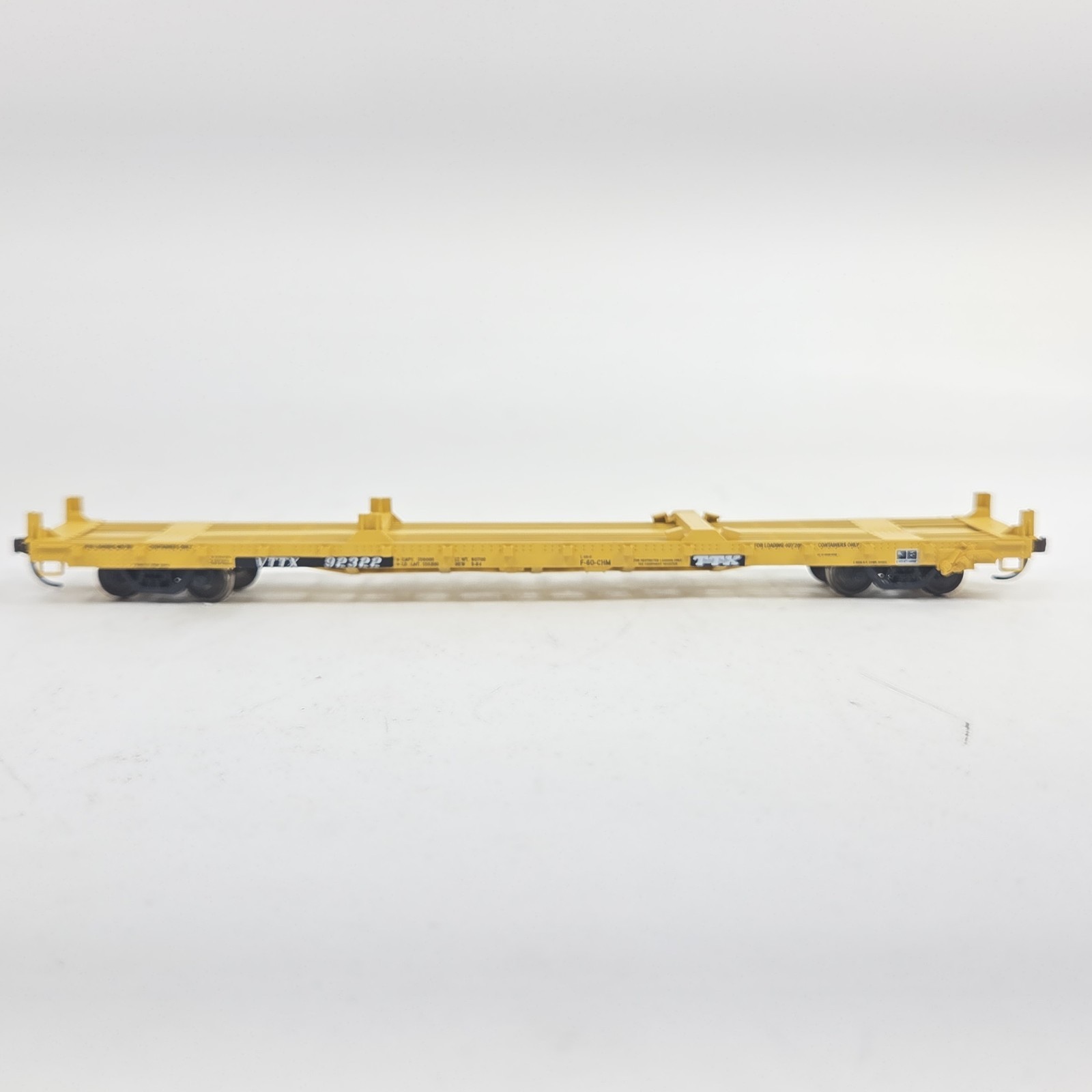 Walthers Mainline HO Scale VTTX #92322 60′ Pullman-Standard Flatcar Trailer