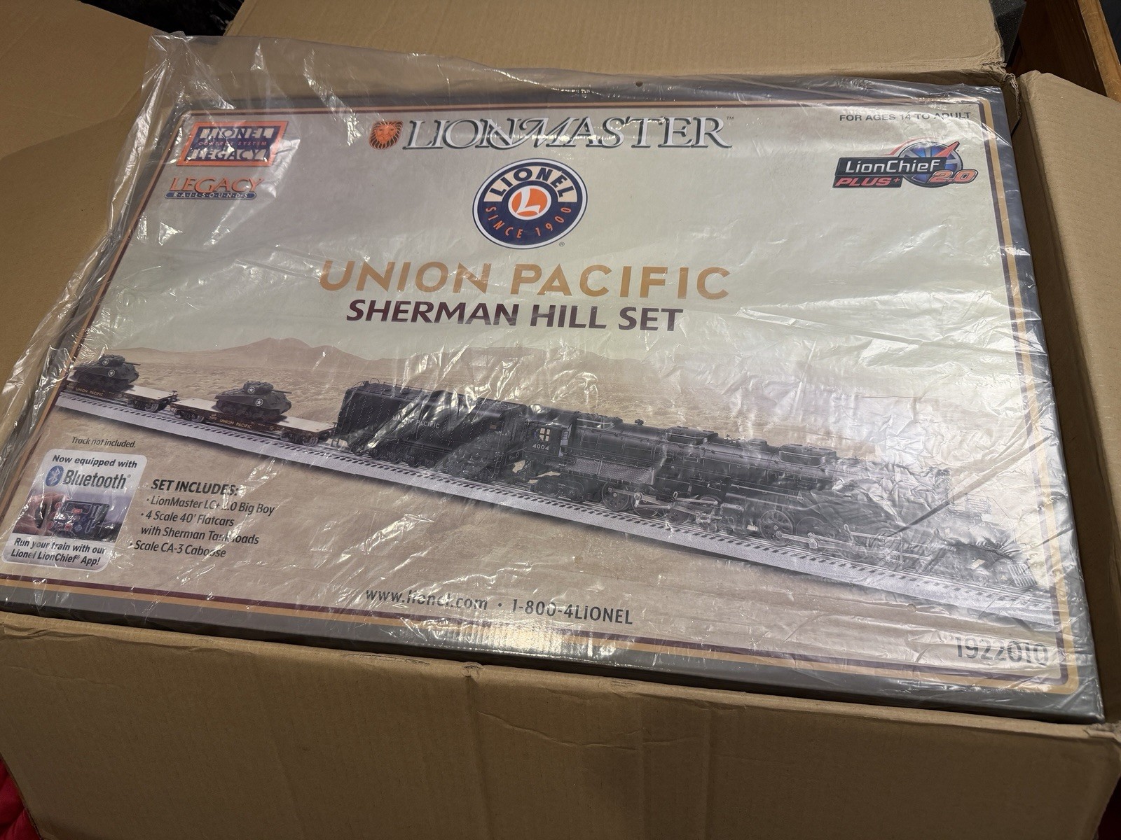 Lionel 1922010 Big Boy Union Pacific 5-Car Sherman Hill Set – Lionchief Plus 2.0