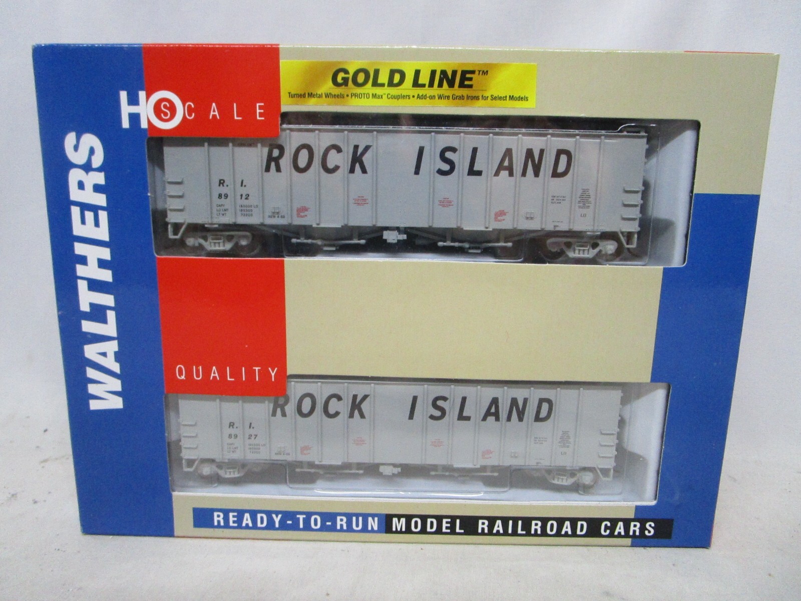 Walthers Gold HO Scale RI Rock Island 50′ Airslide Covered Hopper NOS 932-240555