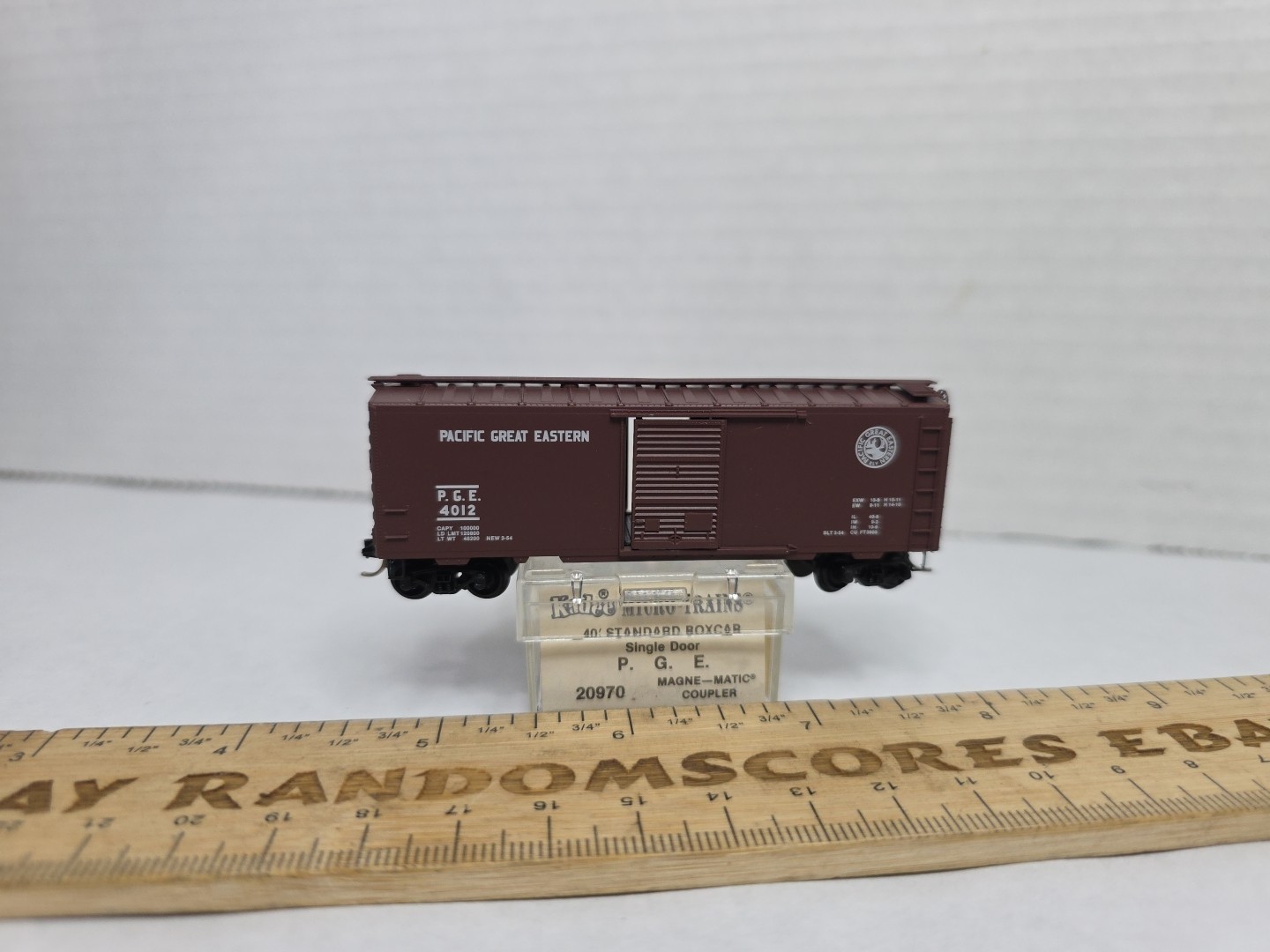 MTL 20970 Pacific Great Eastern PGE 4012 40′ Boxcar Micro Trains N Scale LNIB (E