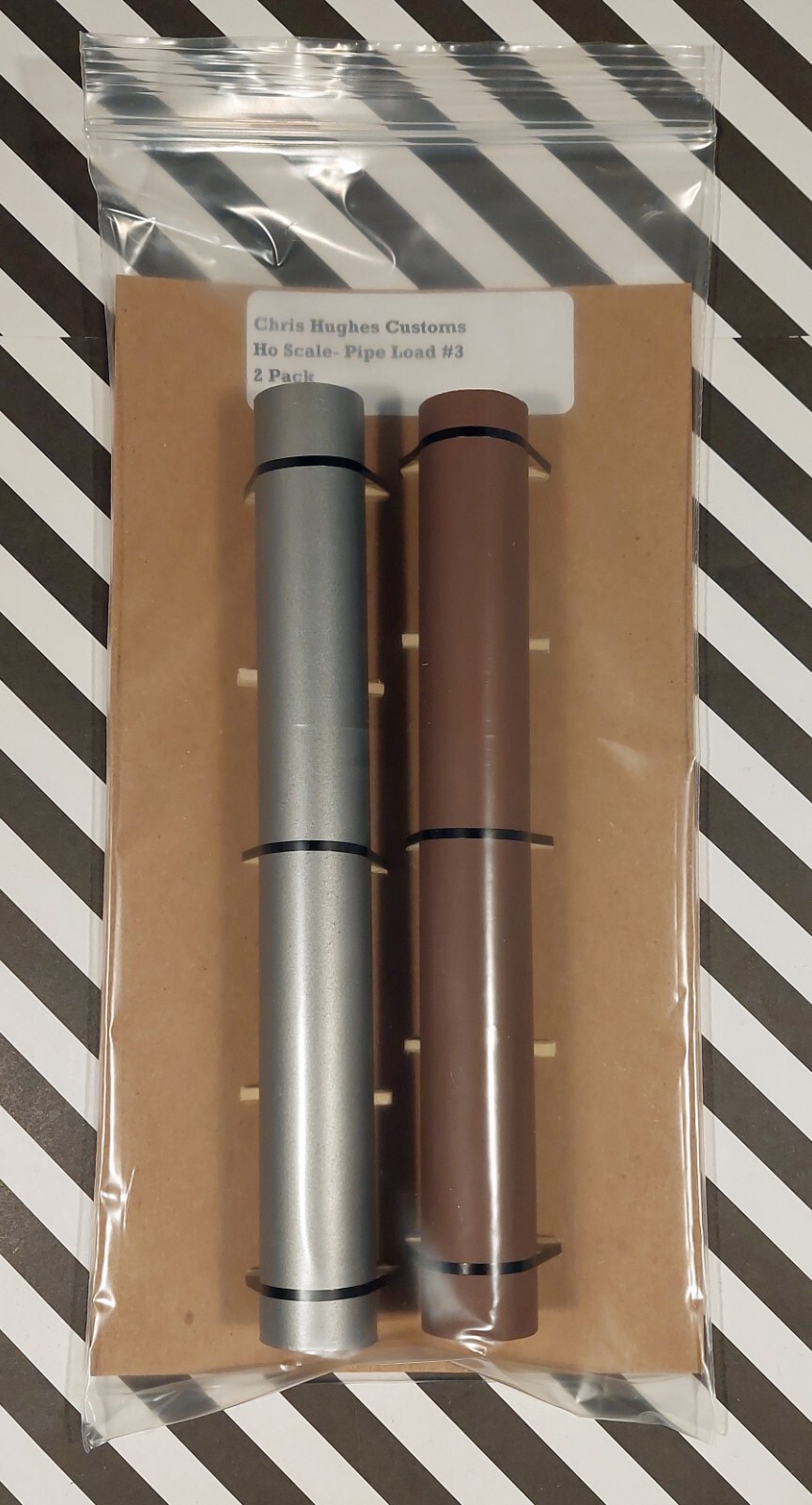 HO Scale Steel Pipe Load #3- Lot of 2