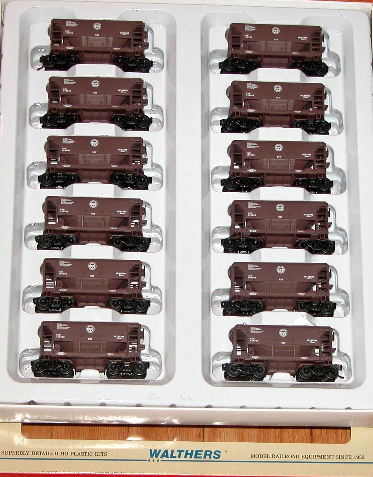 HO WALTHERS ORE CARS 12 PACK DULUTH MISSABE & NORTHERN DM&N