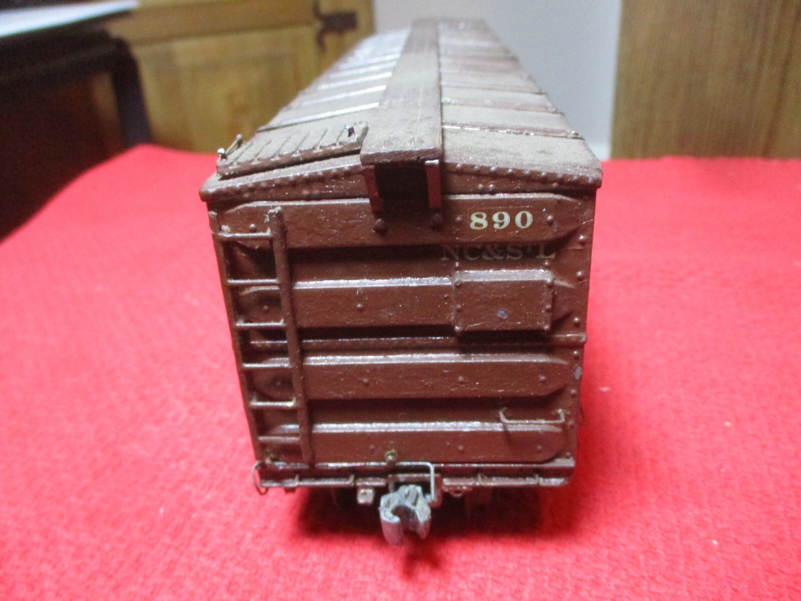 Unbranded 1920’s O Gauge Dixie Lines Wood Sided Furniture Boxcar NC&StL 890
