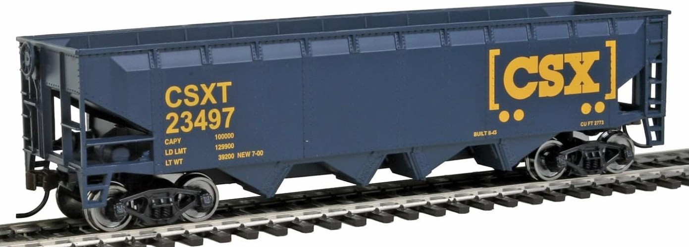 Freight Model CSX Offset Hopper – Perfect for Coal & Ore Service – 3.5” Wide