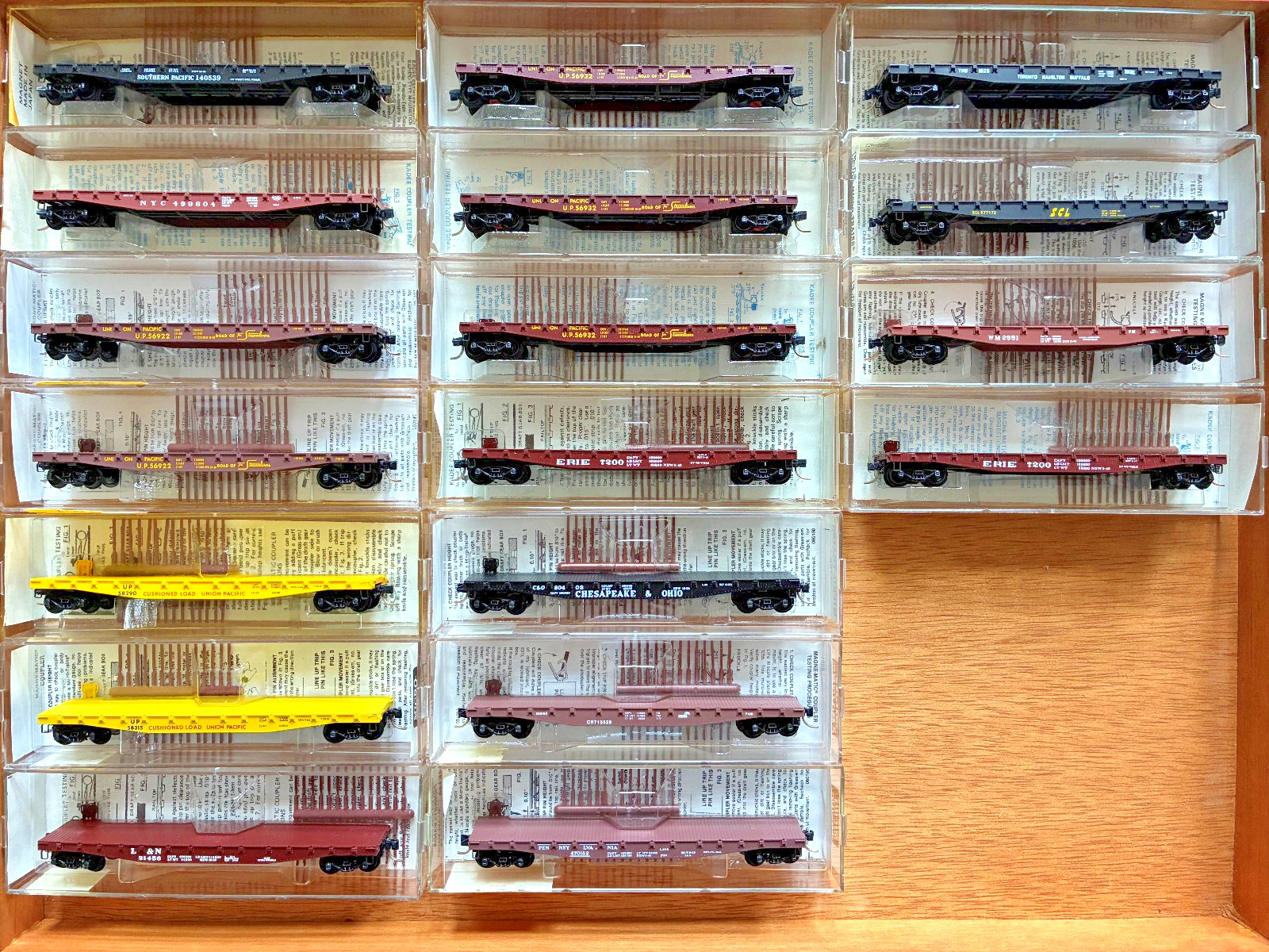 MTL MICRO-TRAINS N-SCALE FLATCARS, 50 FOOT,FISHBELLY SIDE- SEE PICS FOR DETAILS