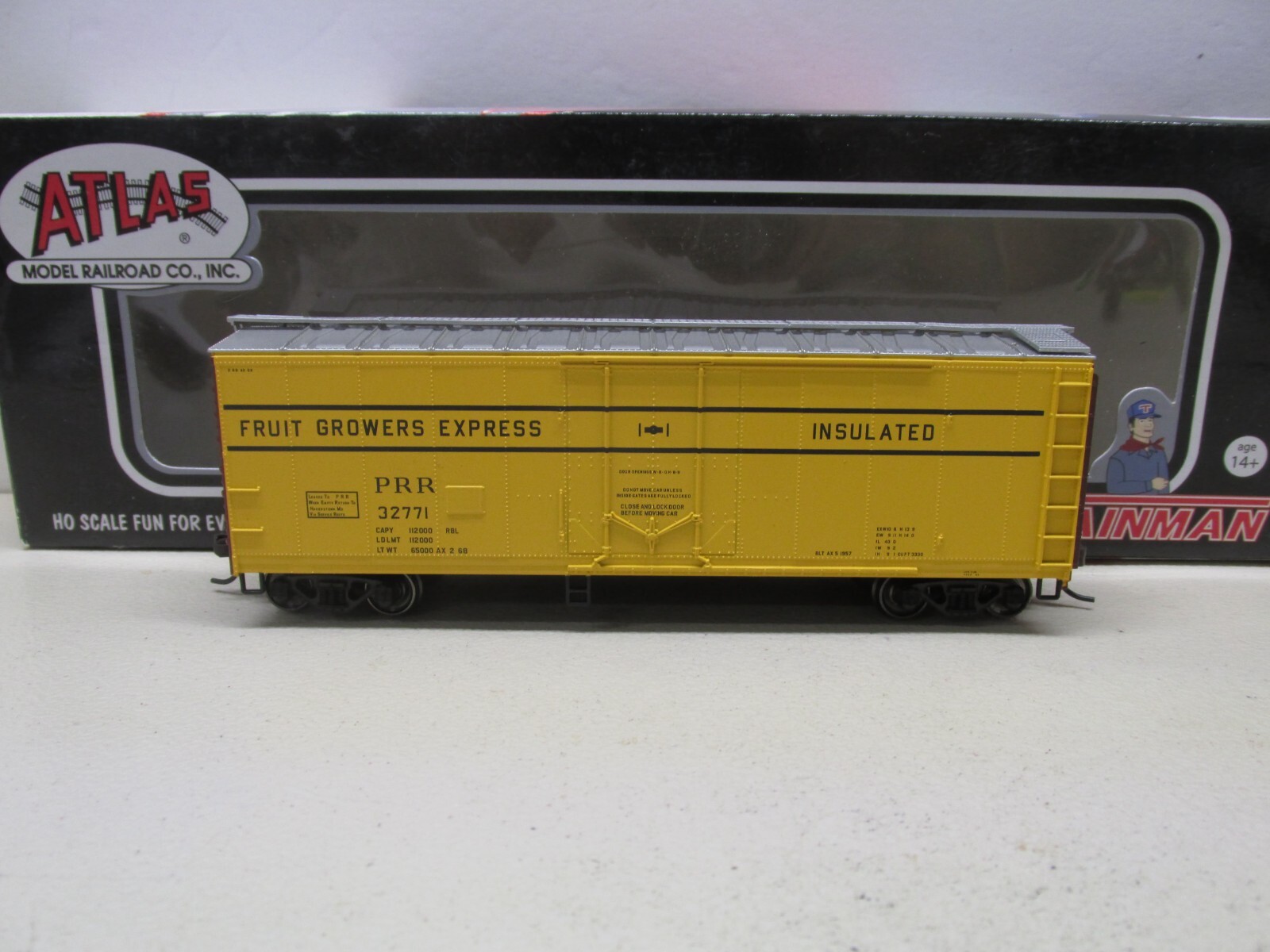 ATLAS~ FRUIT GROWERS EXPRESS 40′ BOX CAR # 32771 ~HO SCALE