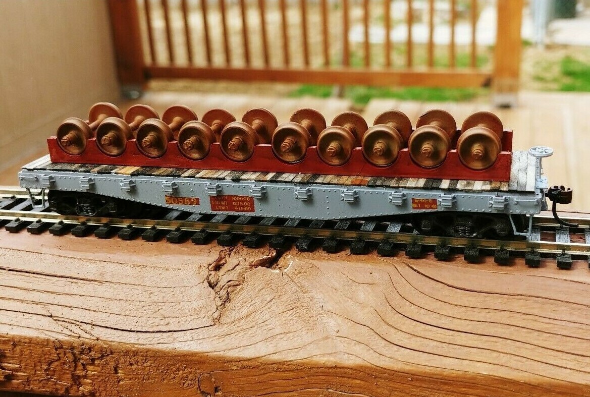 WHEEL CAR RACK for Flat Car or Gondola – O Scale – 1:48 – RACK ONLY – SEE DESC!