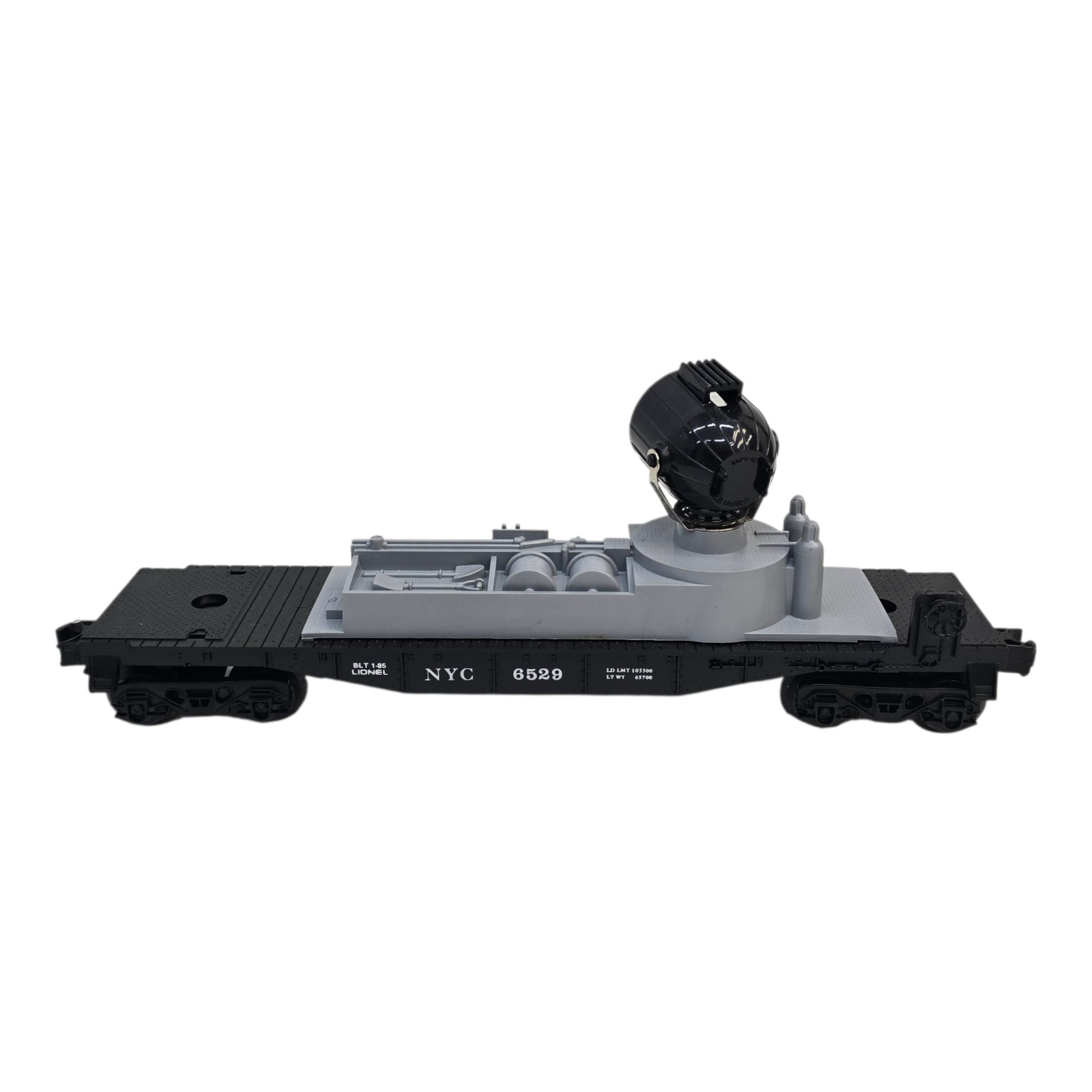 Lionel O/O27 Gauge 6-6529 New York Central Searchlight Specialty Car Black Grey